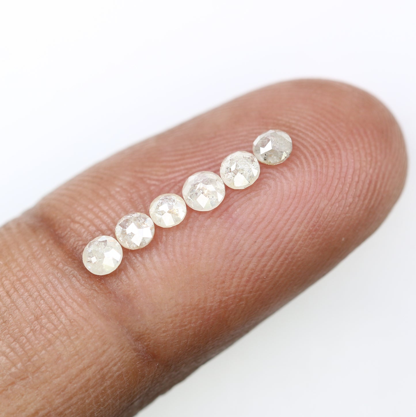 0.87 Carat White Color Natural Loose Round Rose Cut Diamond For Wedding Ring - JayKrishna Diamond