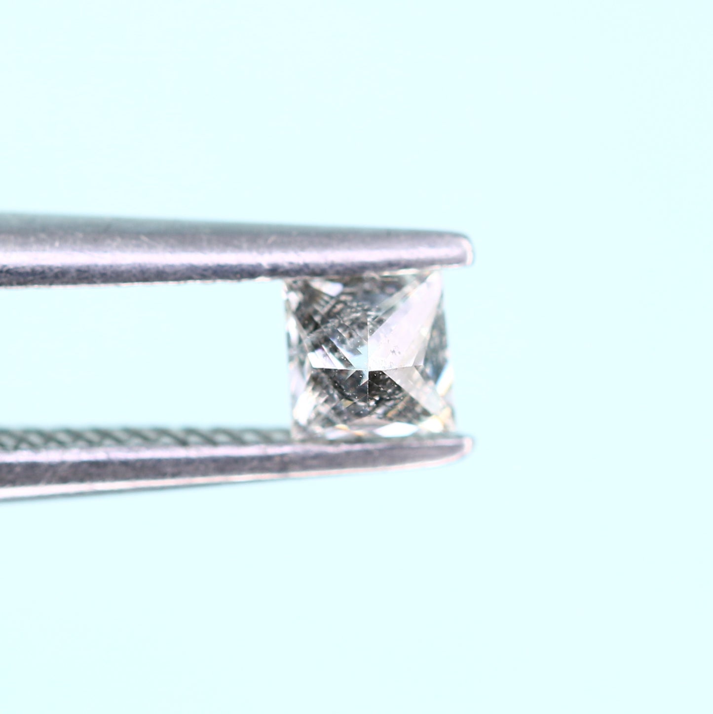 0.21 CT Salt and Pepper Princess Shape Diamond – Perfect for Engagement Rings - JayKrishna Diamond
