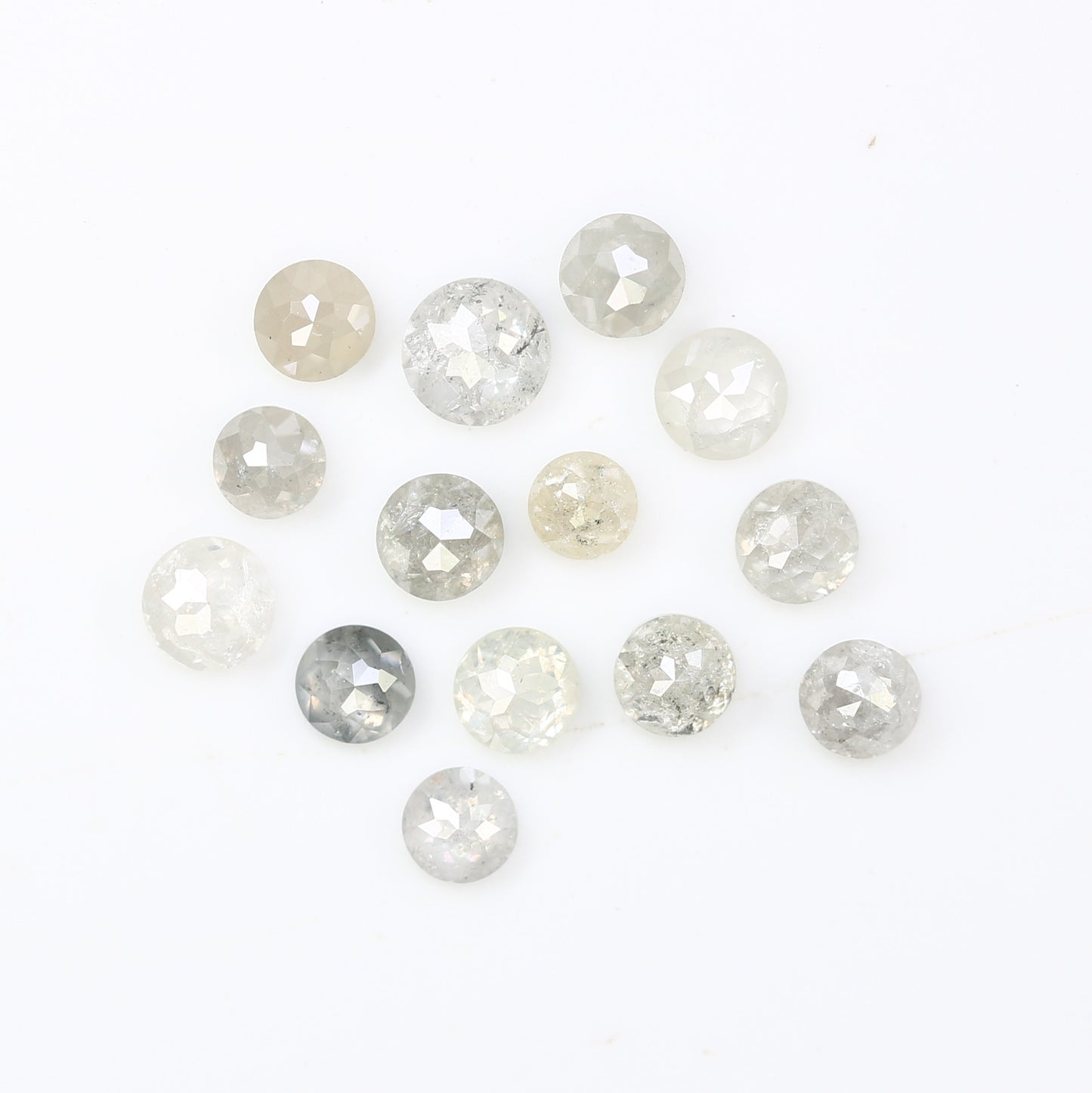 1.20 Carat White Diamond, Round Shape Diamond, Rose Cut Diamond, Wedding Ring - JayKrishna Diamond