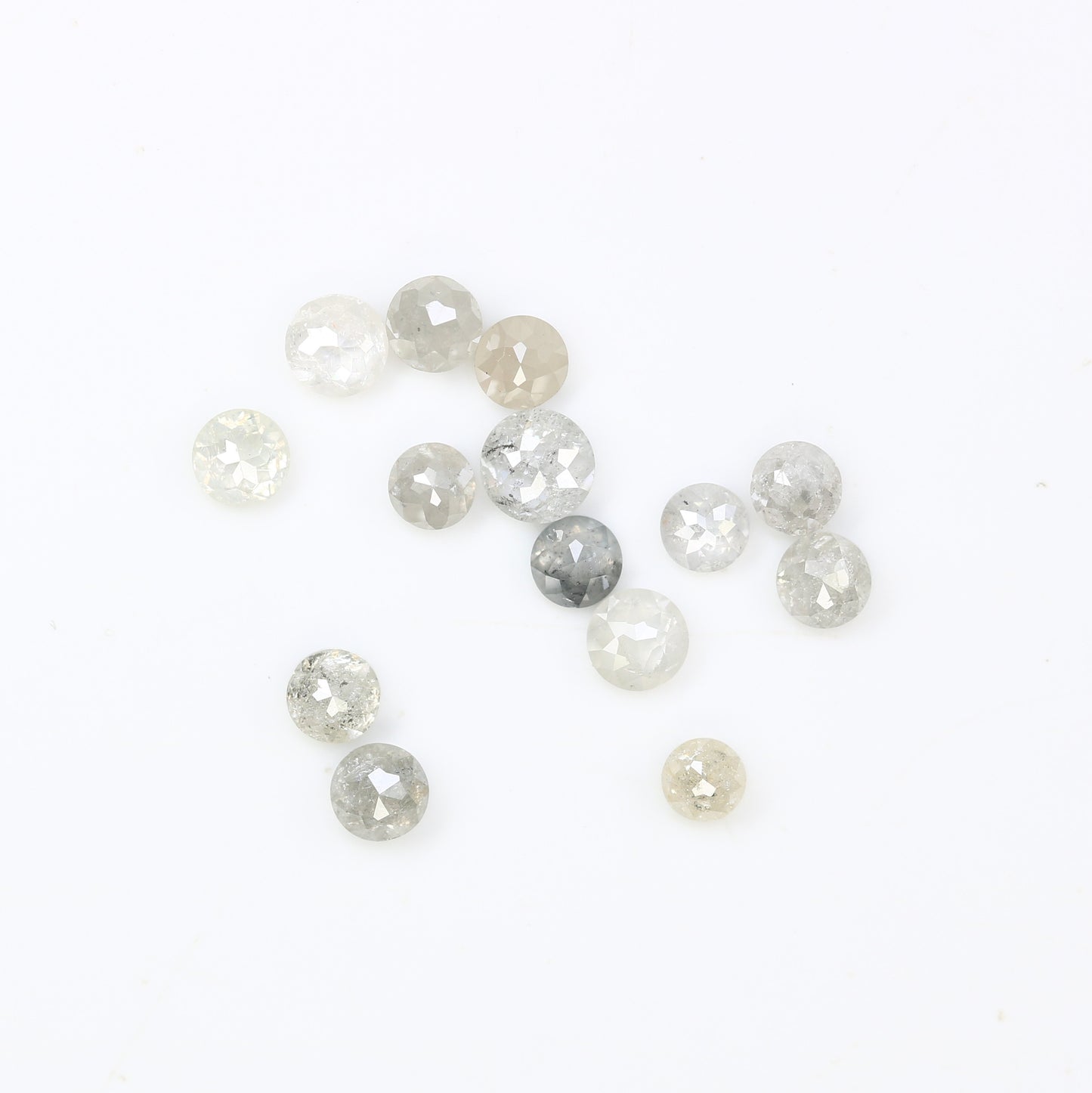 1.20 Carat White Diamond, Round Shape Diamond, Rose Cut Diamond, Wedding Ring - JayKrishna Diamond