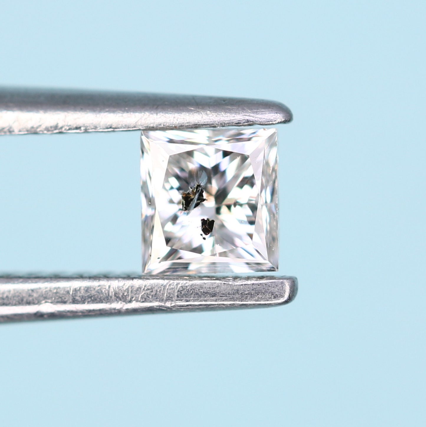 0.21 CT Salt and Pepper Princess Cut Diamond – Perfect for Engagement Rings - JayKrishna Diamond