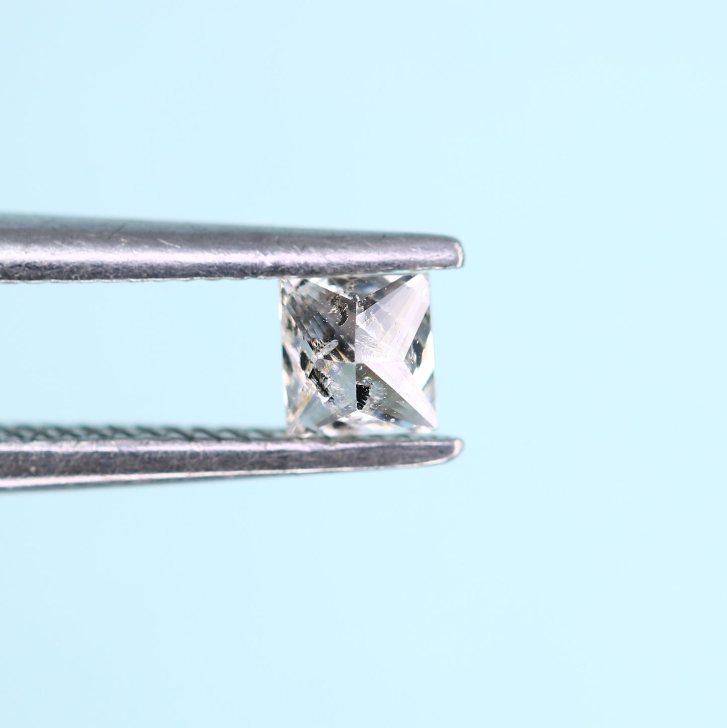 0.21 CT Salt and Pepper Princess Cut Diamond – Perfect for Engagement Rings - JayKrishna Diamond