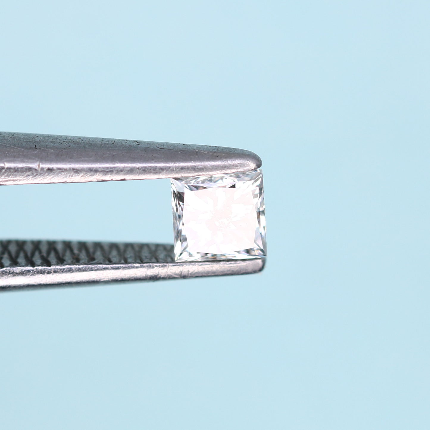 0.21 CT Princess Cut Salt and Pepper Diamond – Perfect for Engagement Rings and Custom Jewelry - JayKrishna Diamond