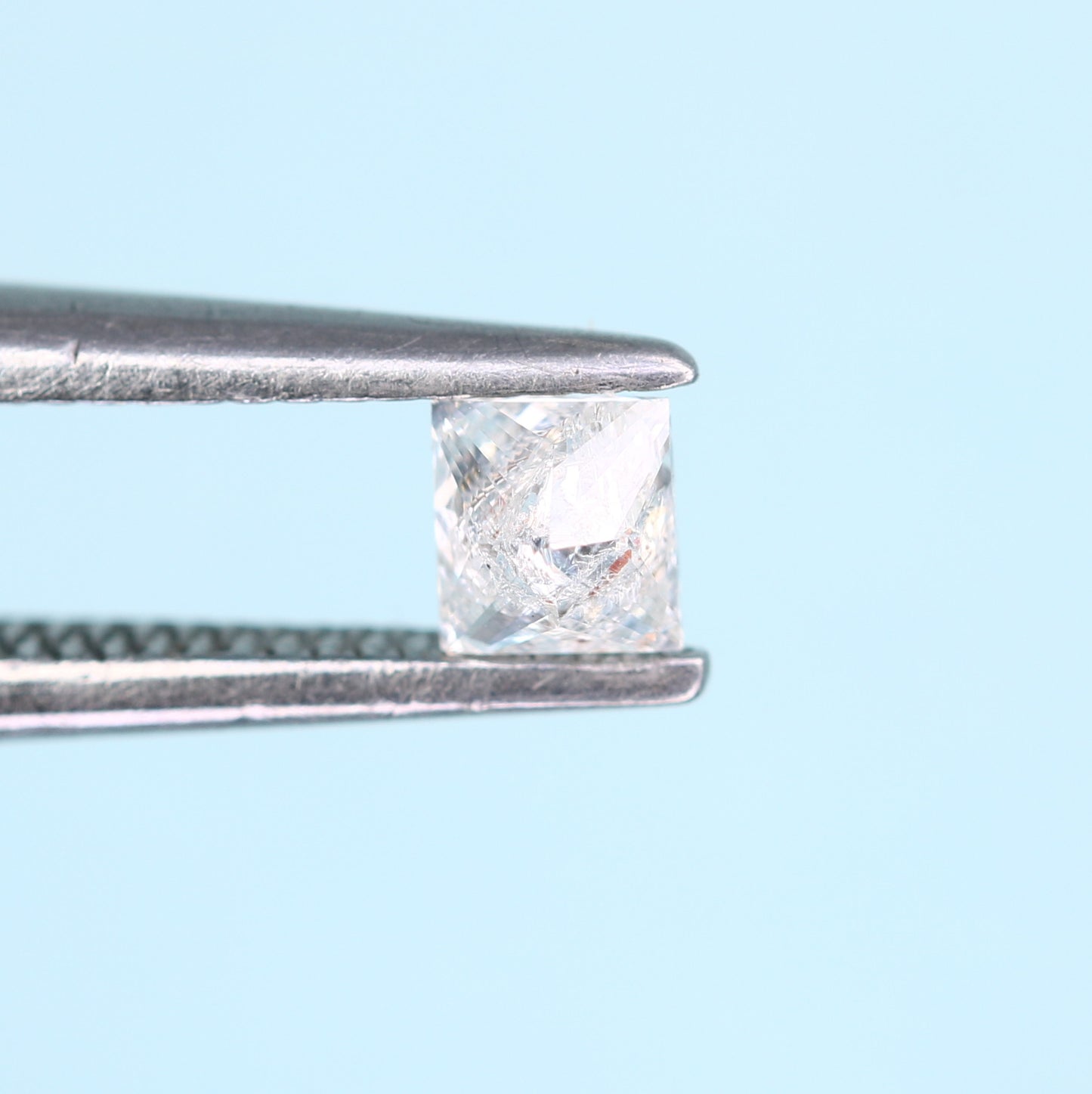 0.18 CT Salt and Pepper Princess Cut Diamond - Ideal for Engagement Rings, Necklaces, Promise Rings, Earrings, and Anniversary Gifts - JayKrishna Diamond