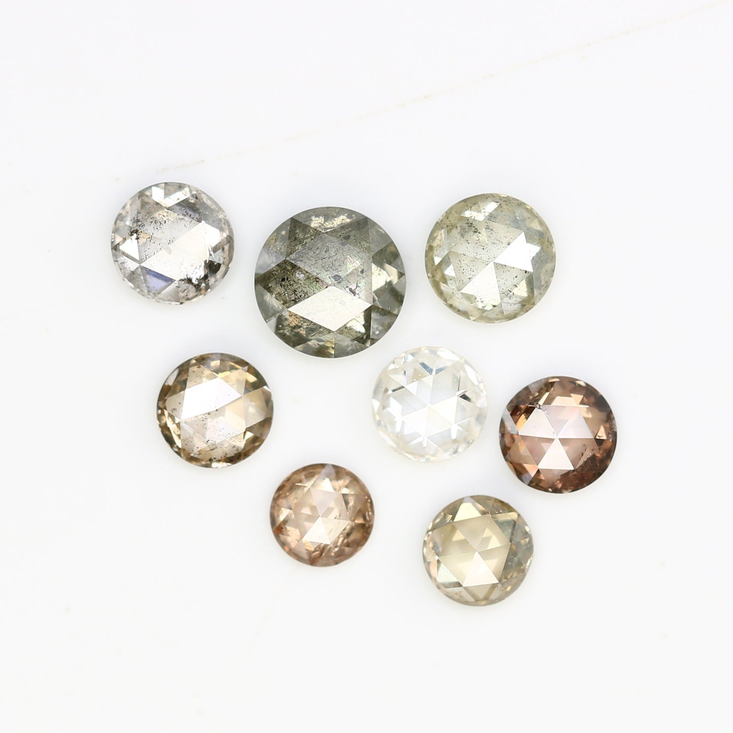 1.23 Carat Fancy Color Loose Round Rose Cut Diamond For Wedding Ring - JayKrishna Diamond