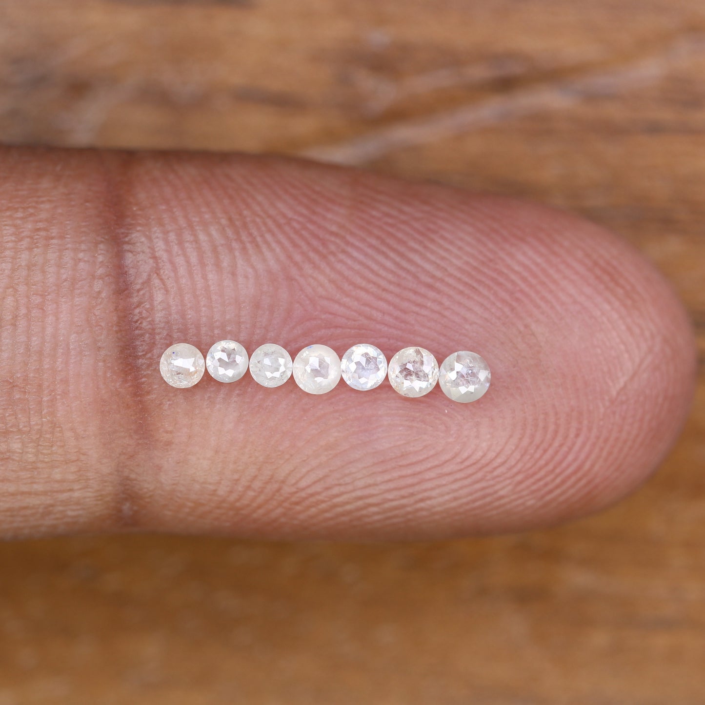 Elegant 0.35 Carat White Rose Cut Diamond | Perfect for Engagement Rings | 2.00-2.40 MM - JayKrishna Diamond