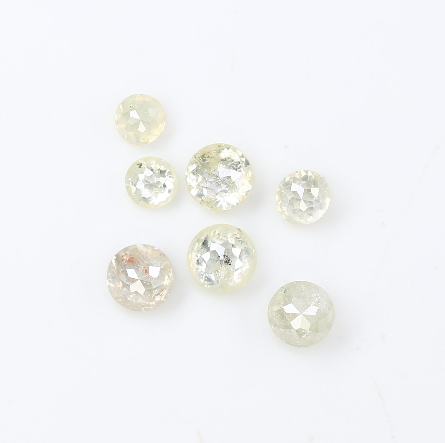 0.46 Carat Light Yellow Rose Cut Diamond | Loose Round Natural Diamond for Wedding or Engagement Ring - JayKrishna Diamond