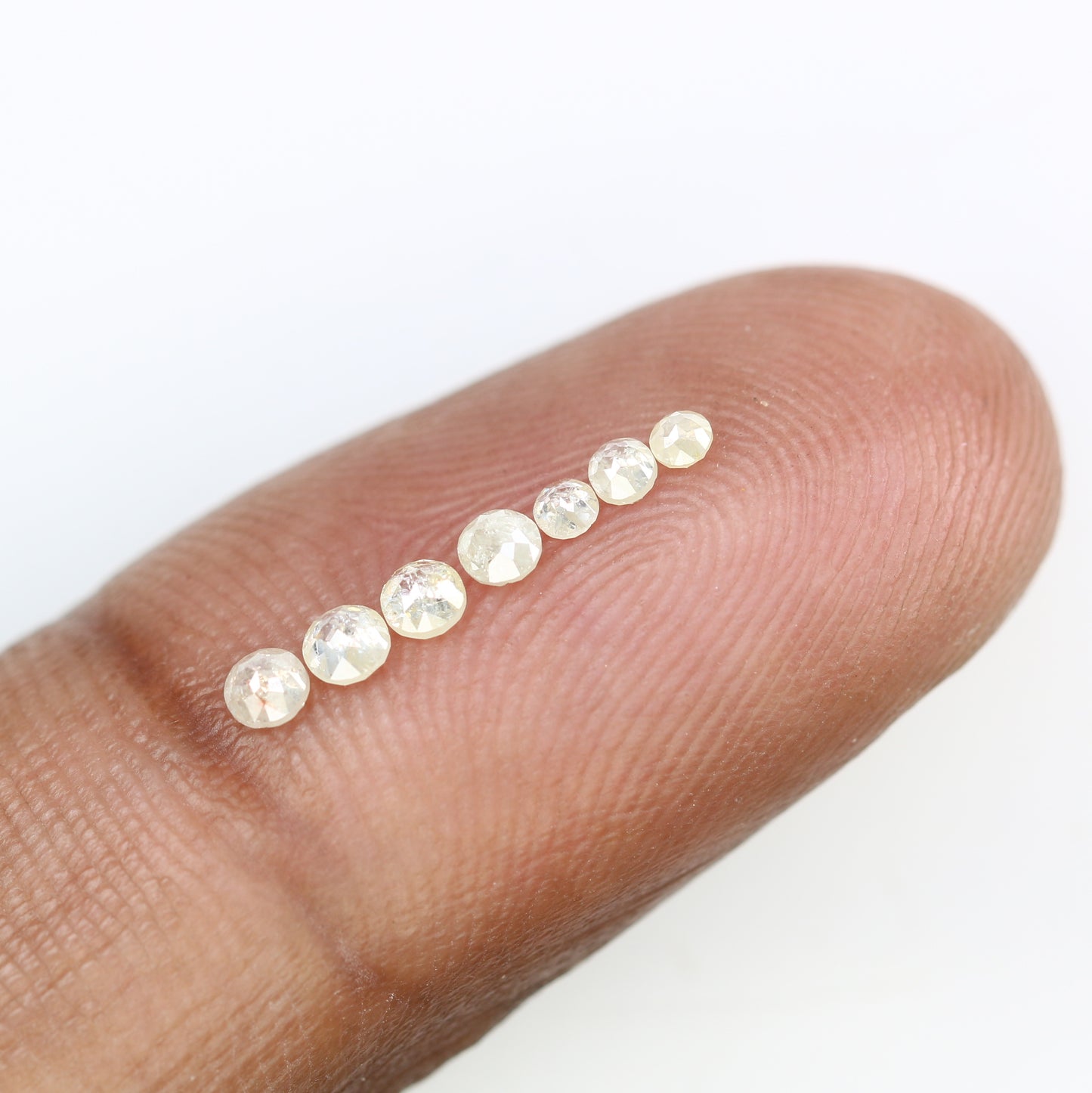 0.46 Carat Light Yellow Rose Cut Diamond | Loose Round Natural Diamond for Wedding or Engagement Ring - JayKrishna Diamond