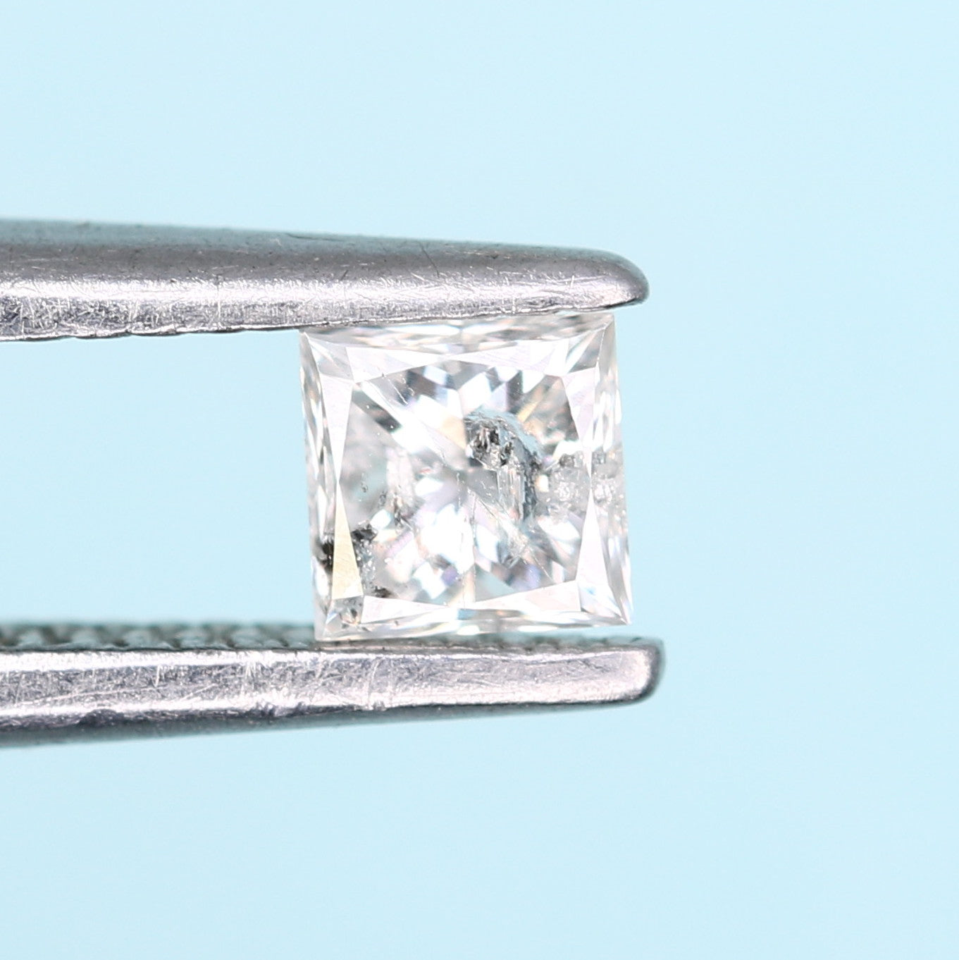 0.19 CT Salt and Pepper Princess Shape Diamond – Perfect for Engagement Rings, Necklaces, Promise Rings, Earrings & Anniversary Bracelet Gifts - JayKrishna Diamond