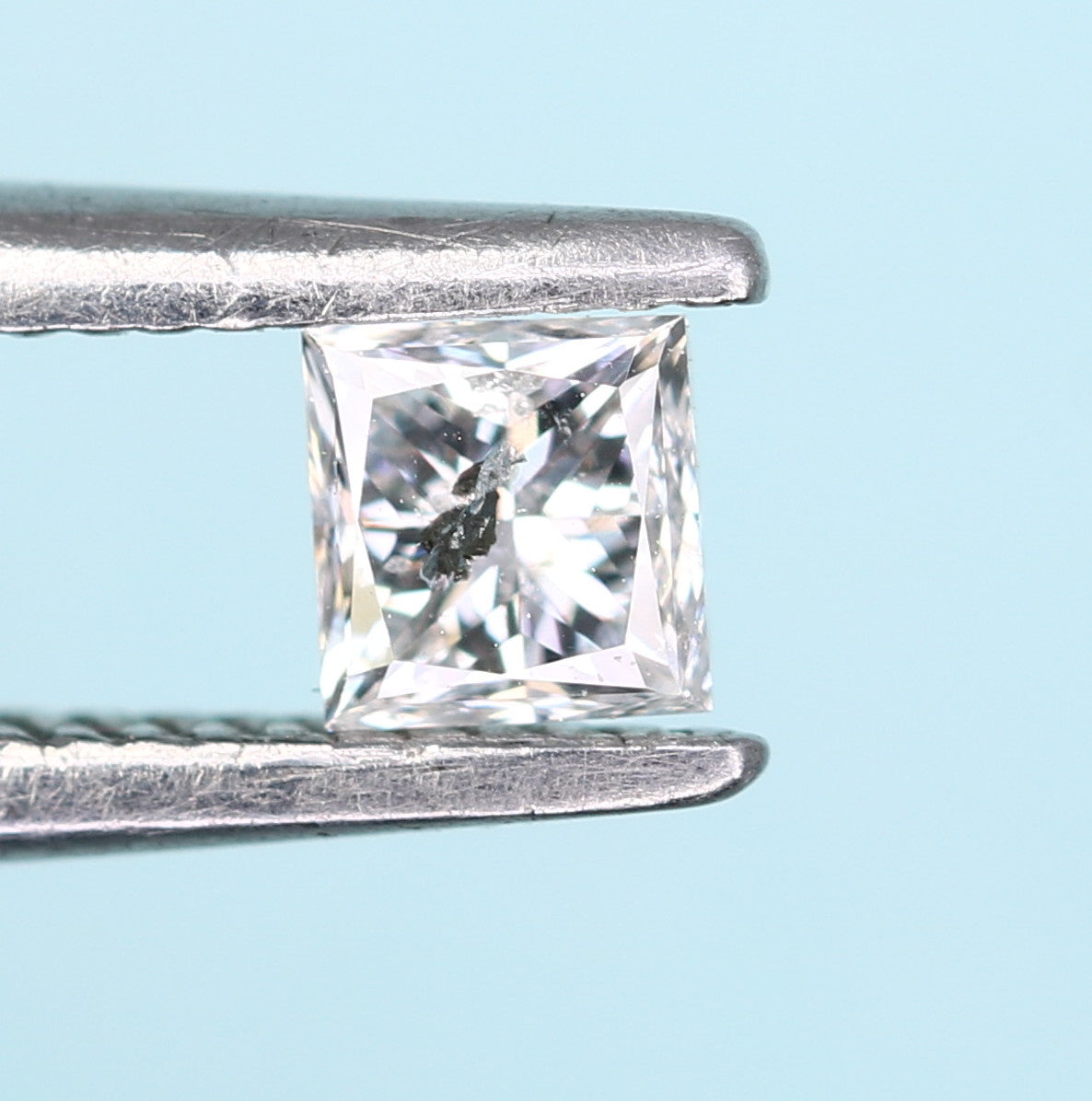 0.20 CT Princess Shape Salt and Pepper Diamond – Ideal for Engagement Rings, Necklaces, Promise Rings, Earrings & Anniversary Gifts - JayKrishna Diamond