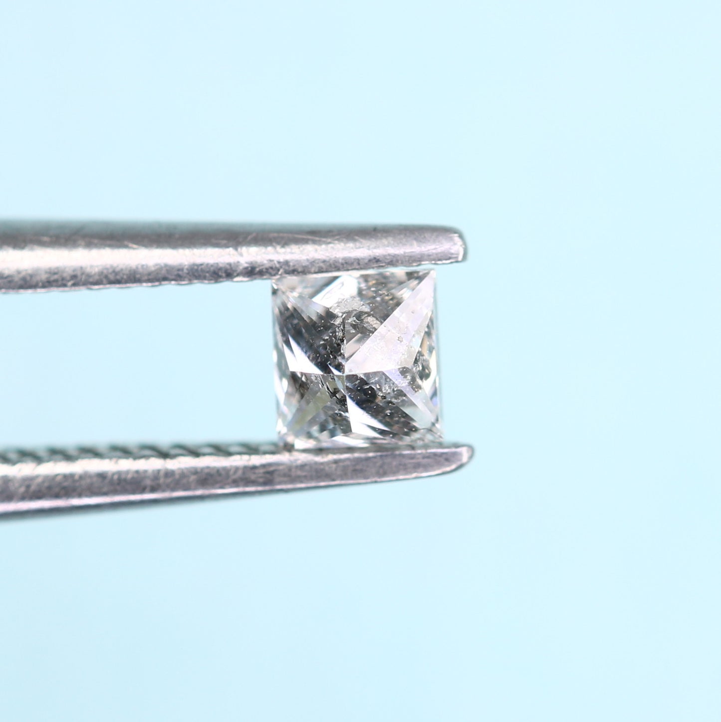 0.20 CT Princess Shape Salt and Pepper Diamond – Ideal for Engagement Rings, Necklaces, Promise Rings, Earrings & Anniversary Gifts - JayKrishna Diamond