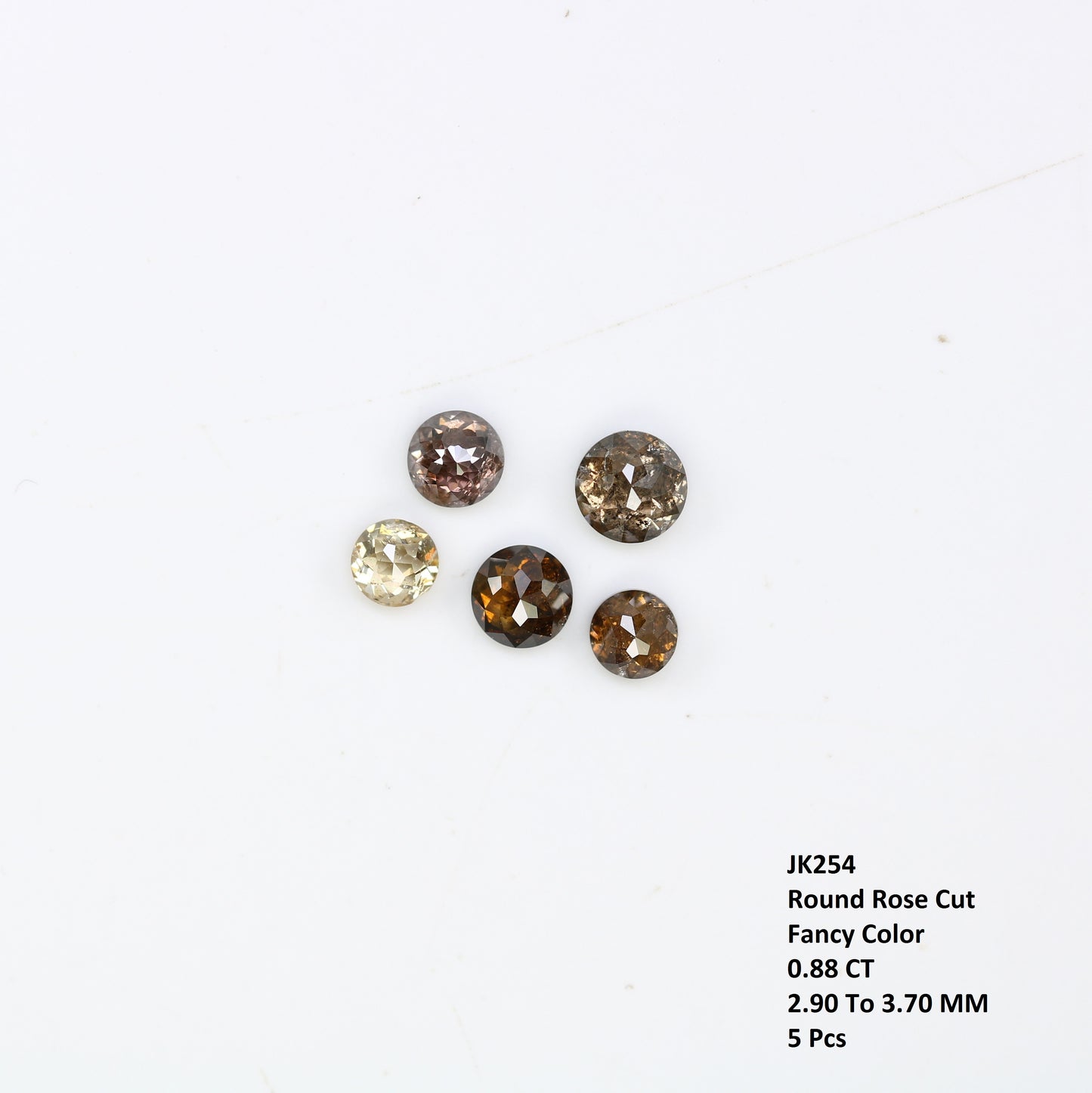 0.88 CT Loose Fancy Natural 2.90 to 3.70 MM Round Diamond For Galaxy Ring - JayKrishna Diamond
