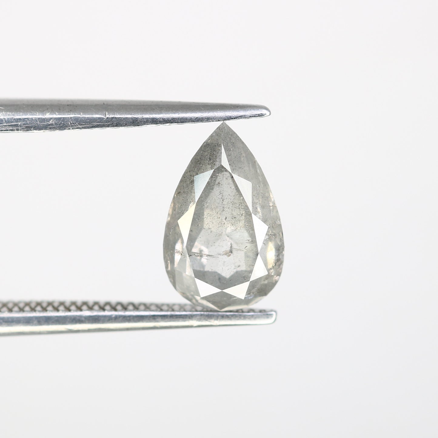 1.31 CT Pear Shape Salt And Pepper Loose Diamond For Engagement Ring - JayKrishna Diamond