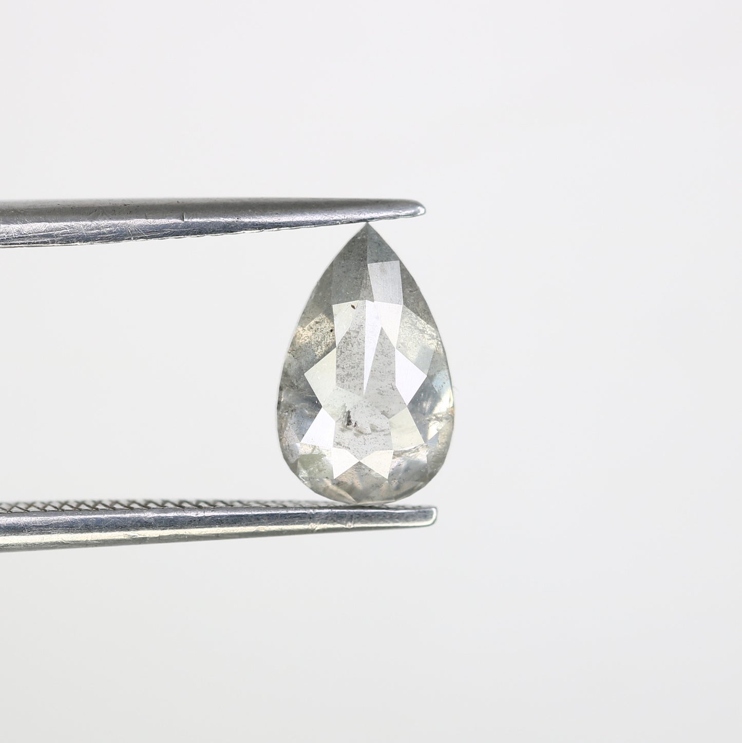 1.31 CT Pear Shape Salt And Pepper Loose Diamond For Engagement Ring - JayKrishna Diamond