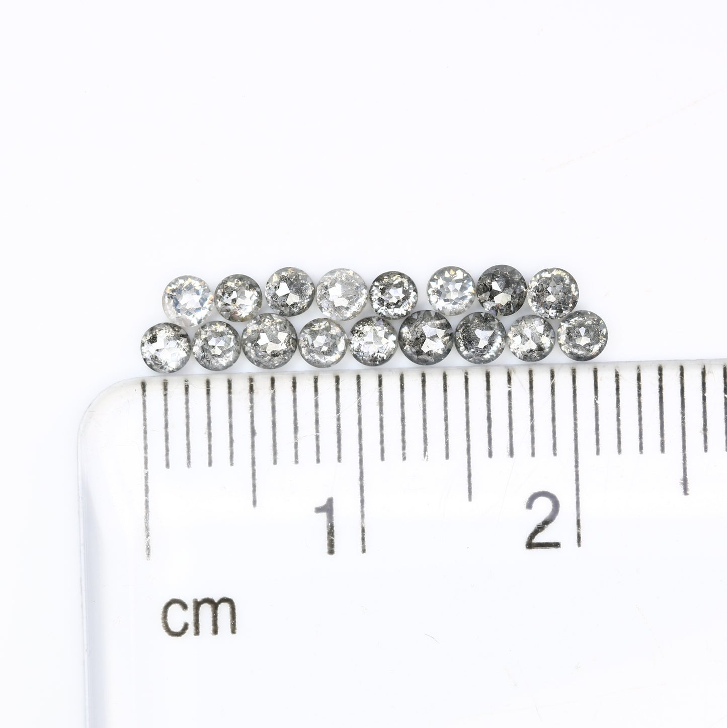 1.18 CT Natural Salt And Pepper Round Rose Cut Diamond For Engagement Ring - JayKrishna Diamond