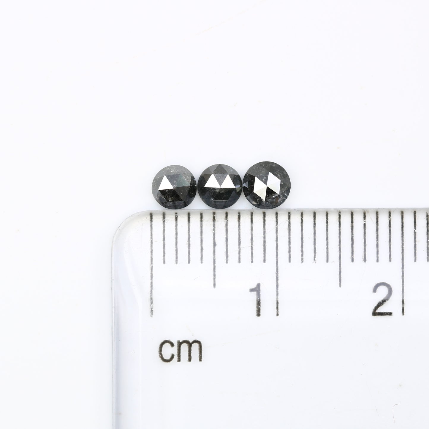 0.69 CT Loose Rose Cut Natural Salt And Pepper Round Diamond For Engagement Ring - JayKrishna Diamond