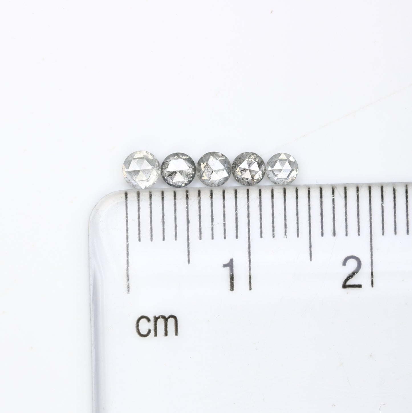 0.64 CT Natural Round Salt and Pepper Loose Rose Cut Diamond for a Stunning Engagement Ring: Unique Gemstone Jewelry Piece - JayKrishna Diamond