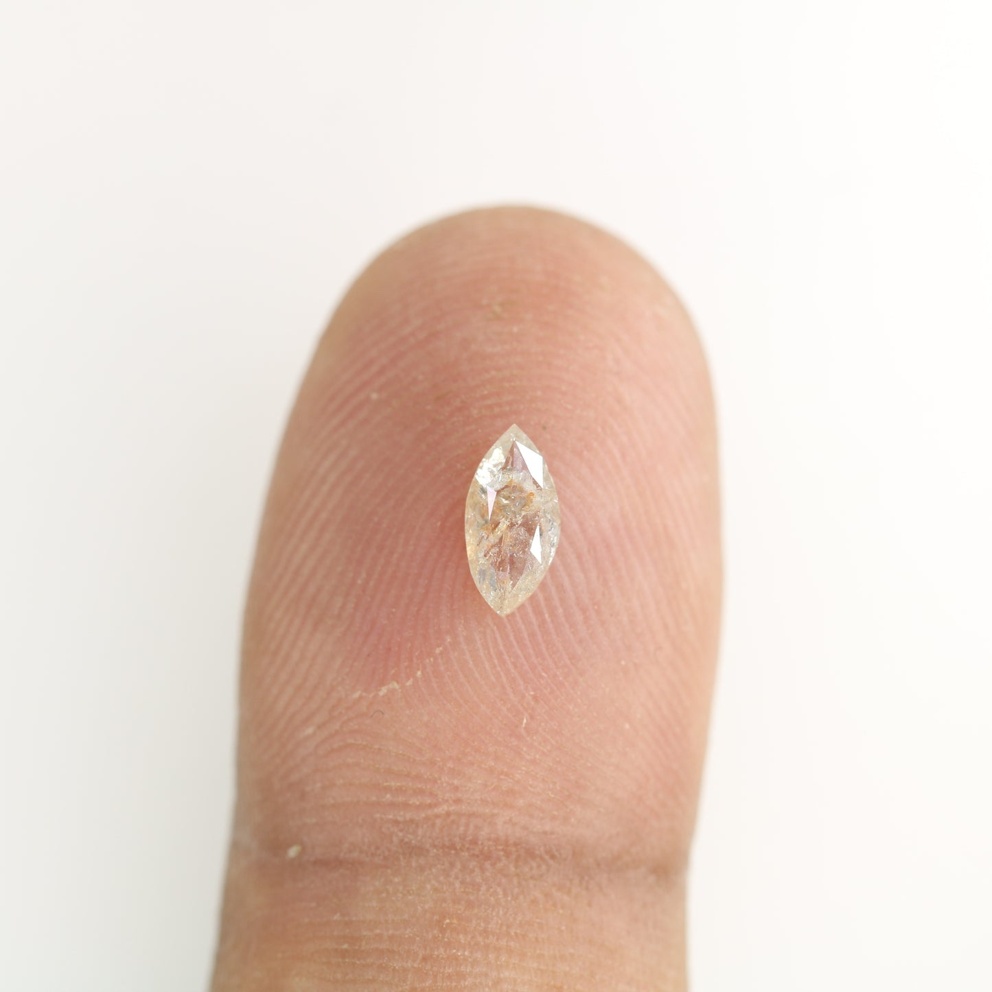 0.37 CT Marquise Shape Peach Diamond | Loose Natural Gemstone for Wedding Rings, Custom Necklaces & Unique Solitaire Jewelry - JayKrishna Diamond