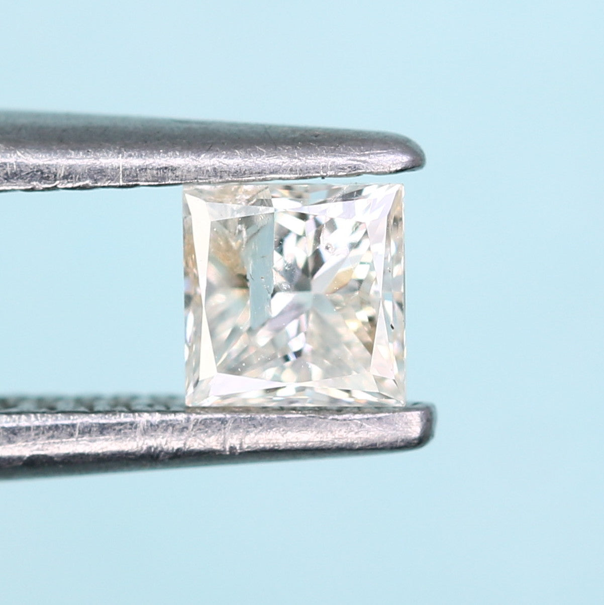 0.18 CT Princess Cut Salt and Pepper Loose Diamond - Ideal for Engagement Rings, Necklaces, Earrings, and Custom Jewelry - JayKrishna Diamond