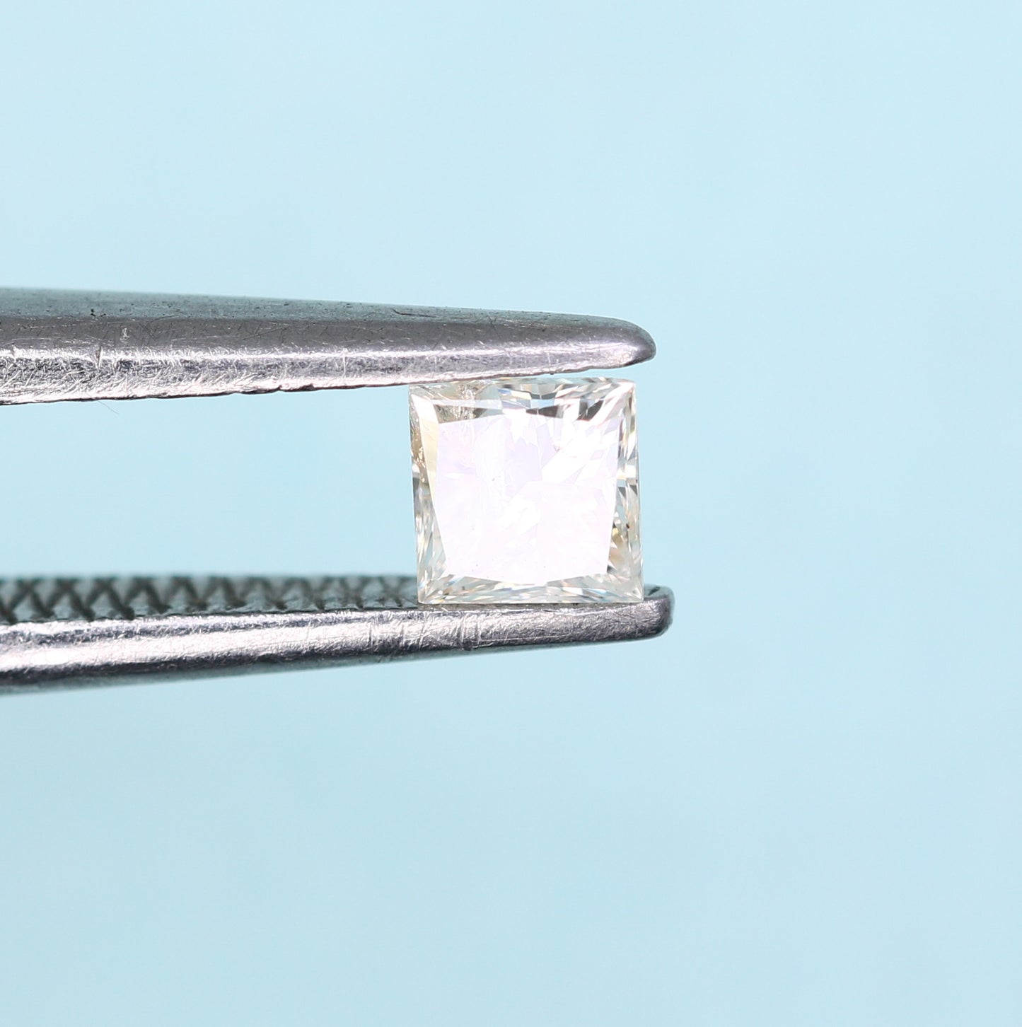 0.18 CT Princess Cut Salt and Pepper Loose Diamond - Ideal for Engagement Rings, Necklaces, Earrings, and Custom Jewelry - JayKrishna Diamond