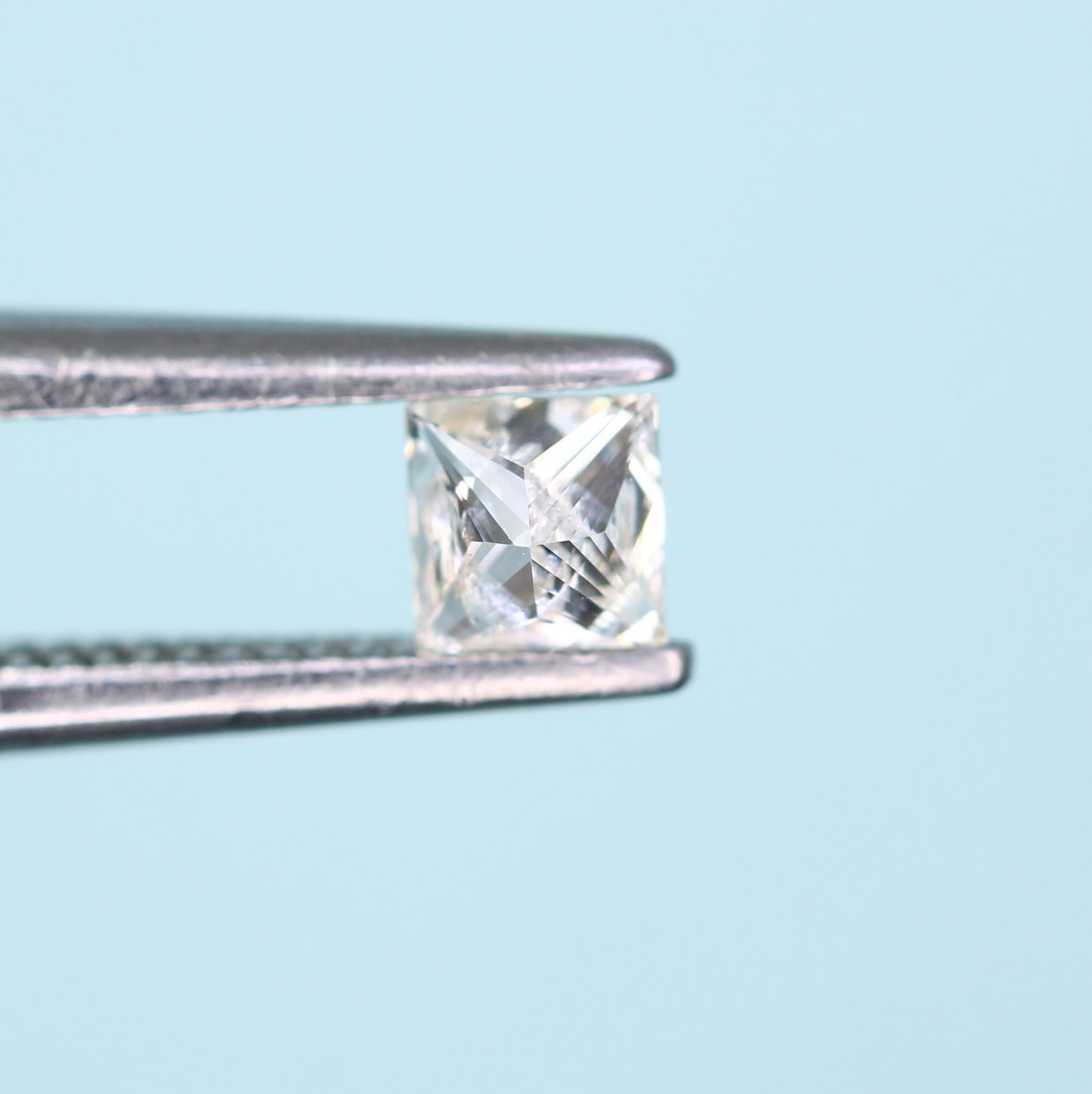 0.18 CT Princess Cut Salt and Pepper Loose Diamond - Ideal for Engagement Rings, Necklaces, Earrings, and Custom Jewelry - JayKrishna Diamond