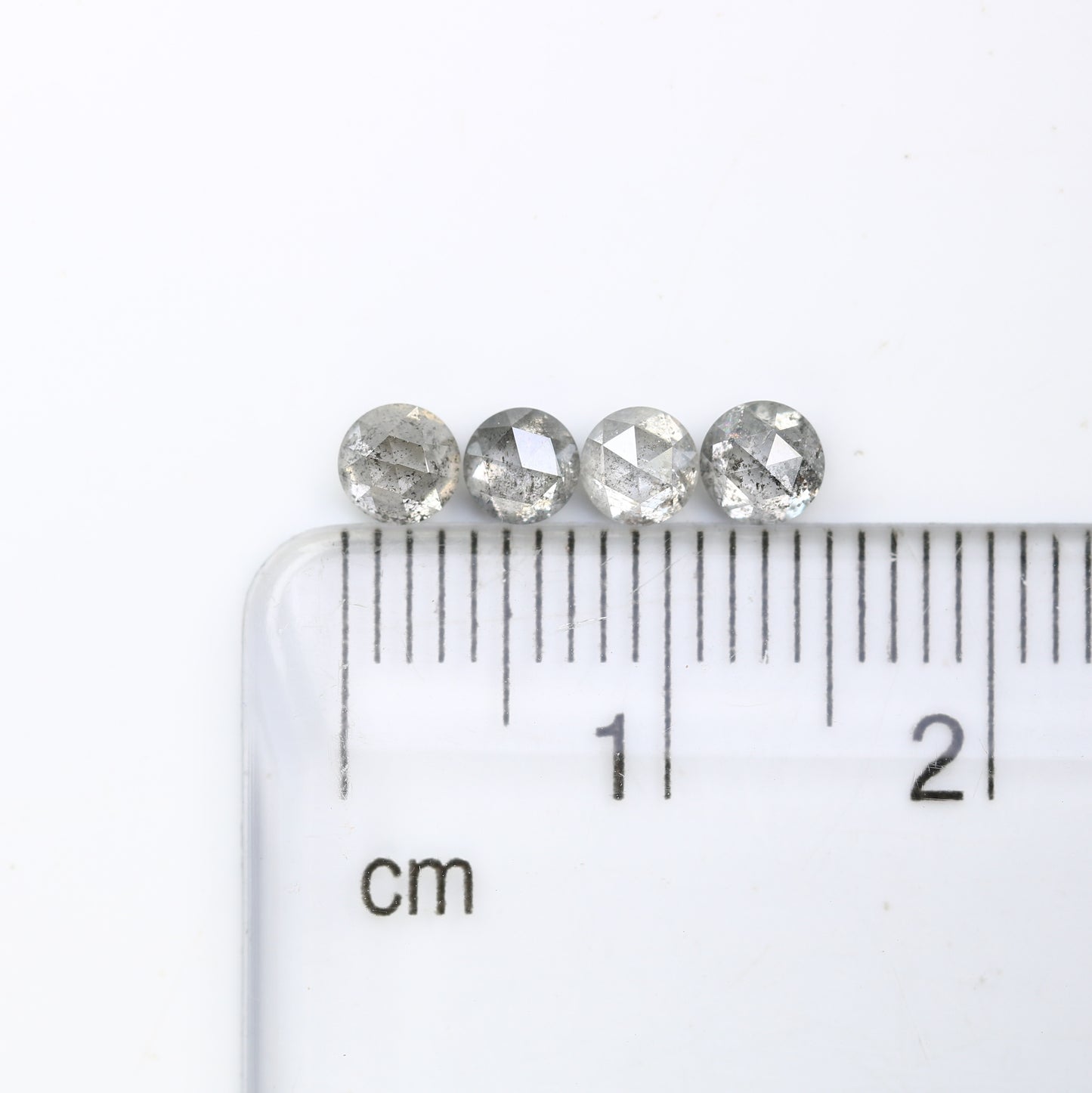 1.16 CT Salt And Pepper Loose Round Rose Cut Diamond For Engagement Ring - JayKrishna Diamond