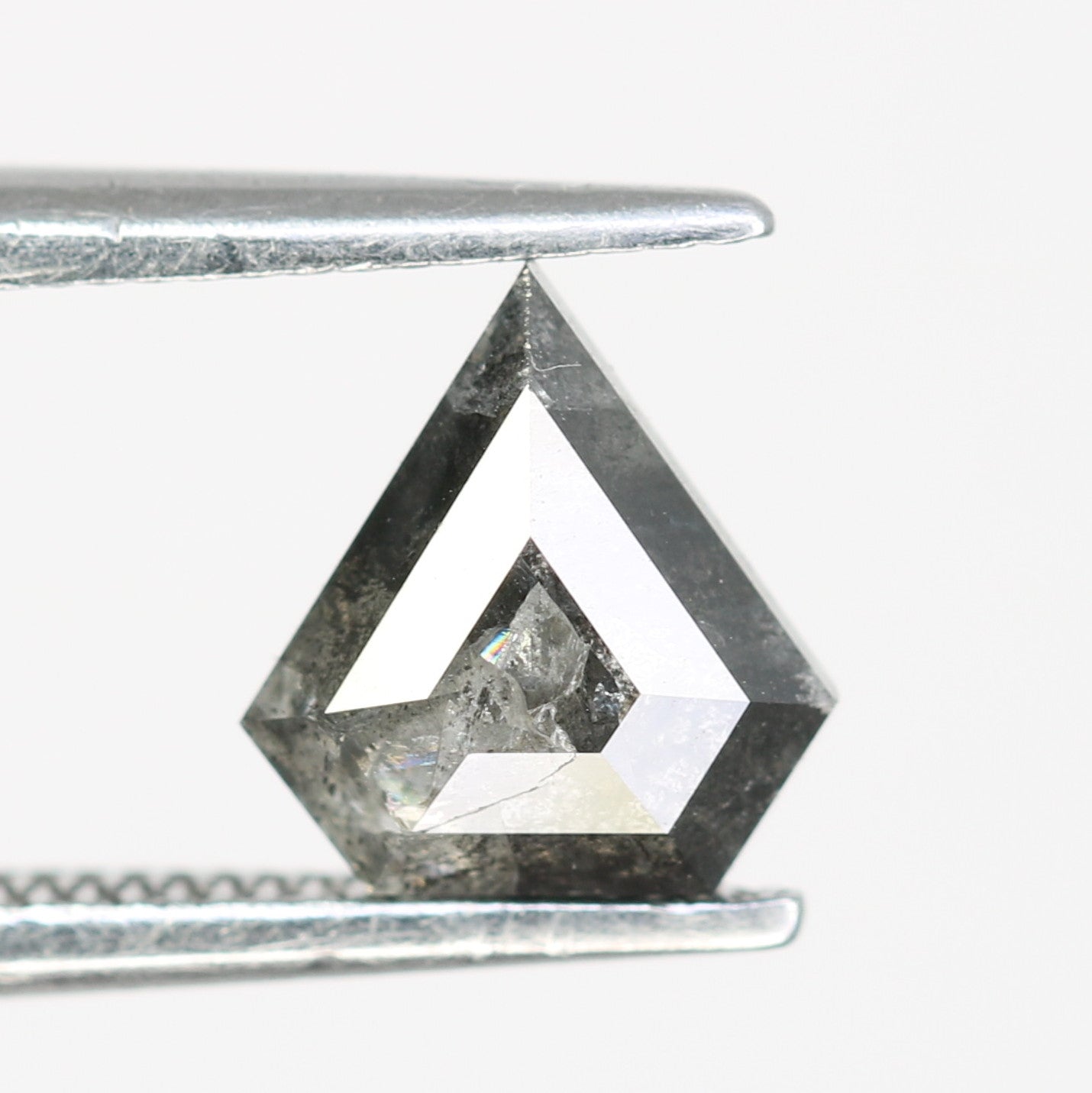 1.09 Carat Diamond Cut Natural Salt And Pepper Diamond For Engagement Ring - JayKrishna Diamond