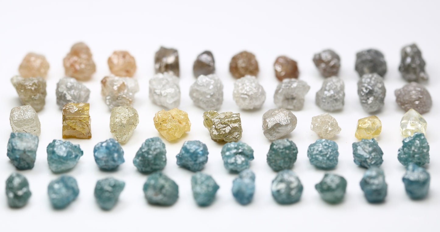 0.46 CT To 1.35 CT Natural Multi Color Raw Uncut Rough Diamonds - JayKrishna Diamond