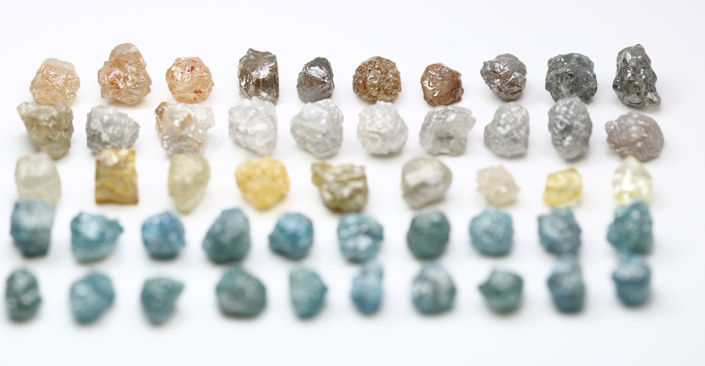 0.46 CT To 1.35 CT Natural Multi Color Raw Uncut Rough Diamonds - JayKrishna Diamond