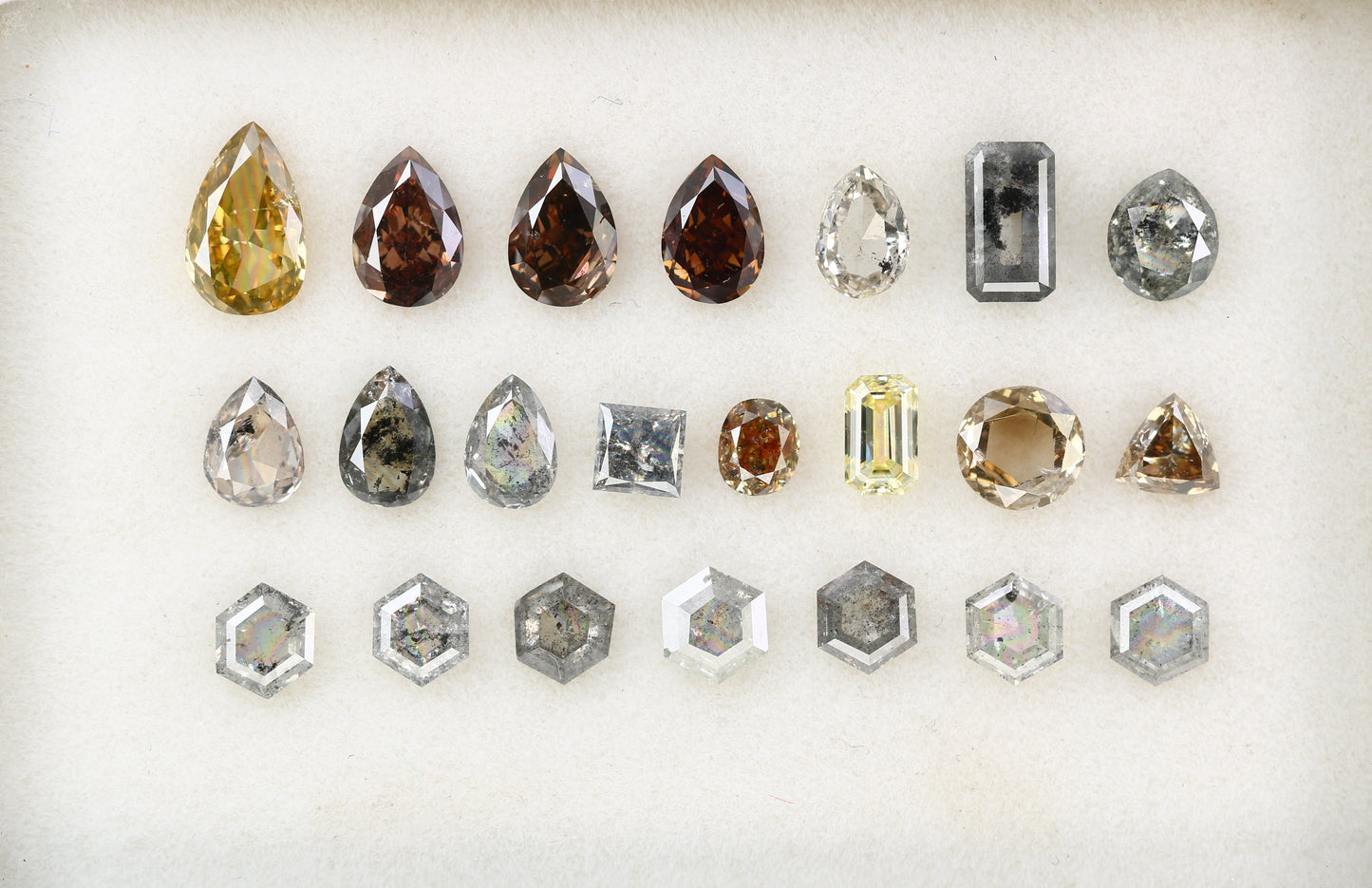 0.16 CT to 0.47 CT Mixed Color Natural Diamonds - Ideal for Engagement Rings, Necklaces, Earrings, and Bracelets - JayKrishna Diamond