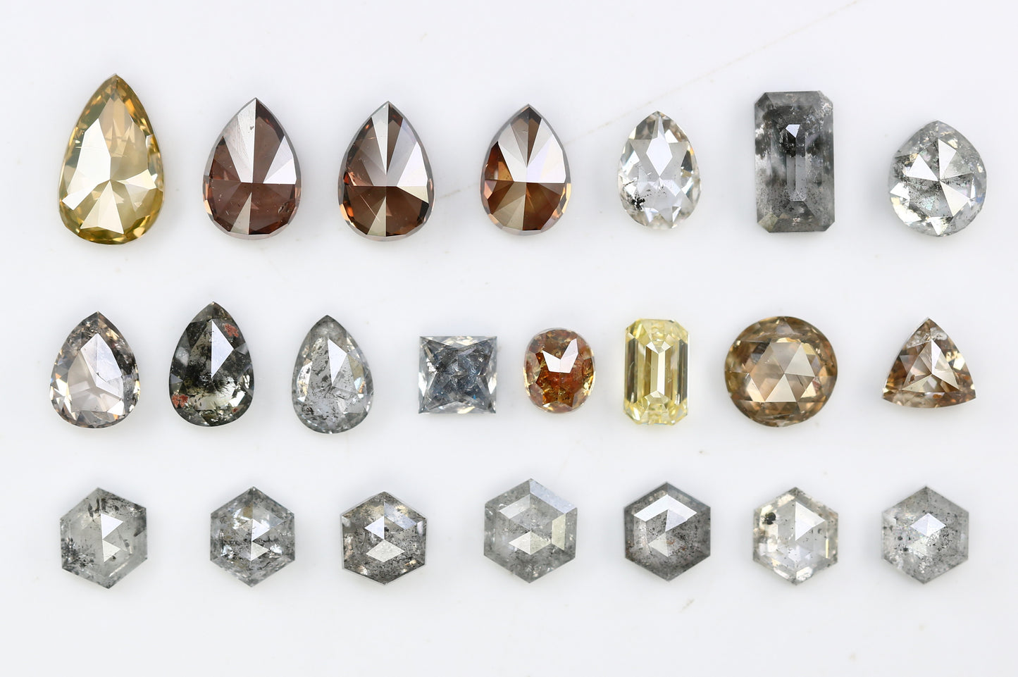 0.16 CT to 0.47 CT Mixed Color Natural Diamonds - Ideal for Engagement Rings, Necklaces, Earrings, and Bracelets - JayKrishna Diamond