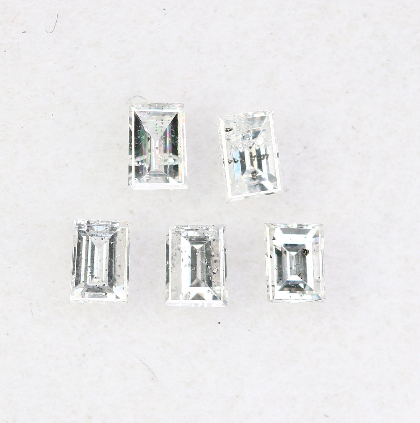 0.26 CT Salt and Pepper Baguette Shape Diamond – Ideal for Engagement Rings | Unique Salt and Pepper Baguette Diamond Jewelry - JayKrishna Diamond