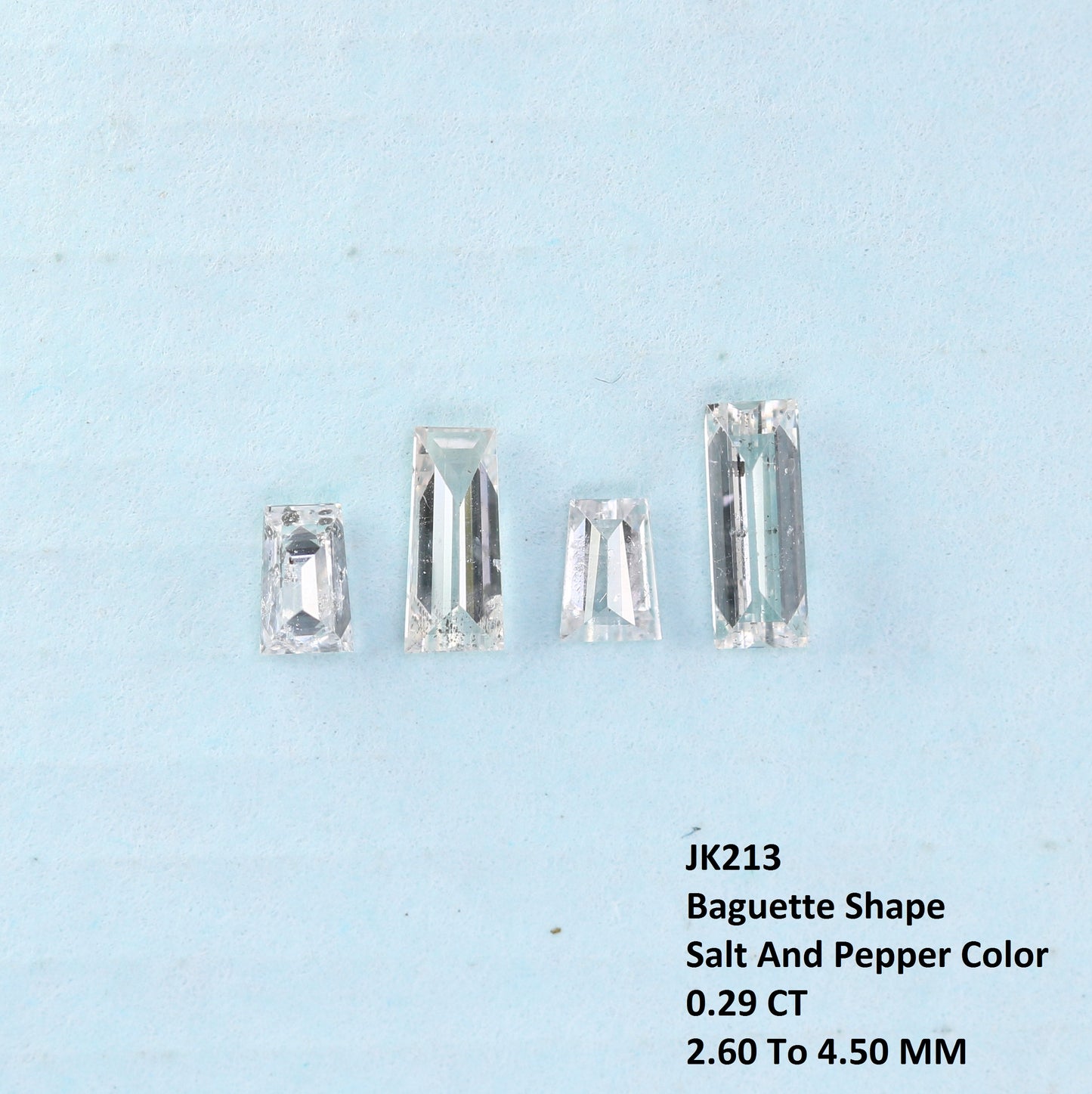 0.29 CT Salt and Pepper Baguette Cut Diamond – Perfect for Engagement Rings | Distinctive Salt and Pepper Baguette Diamond Jewelry - JayKrishna Diamond