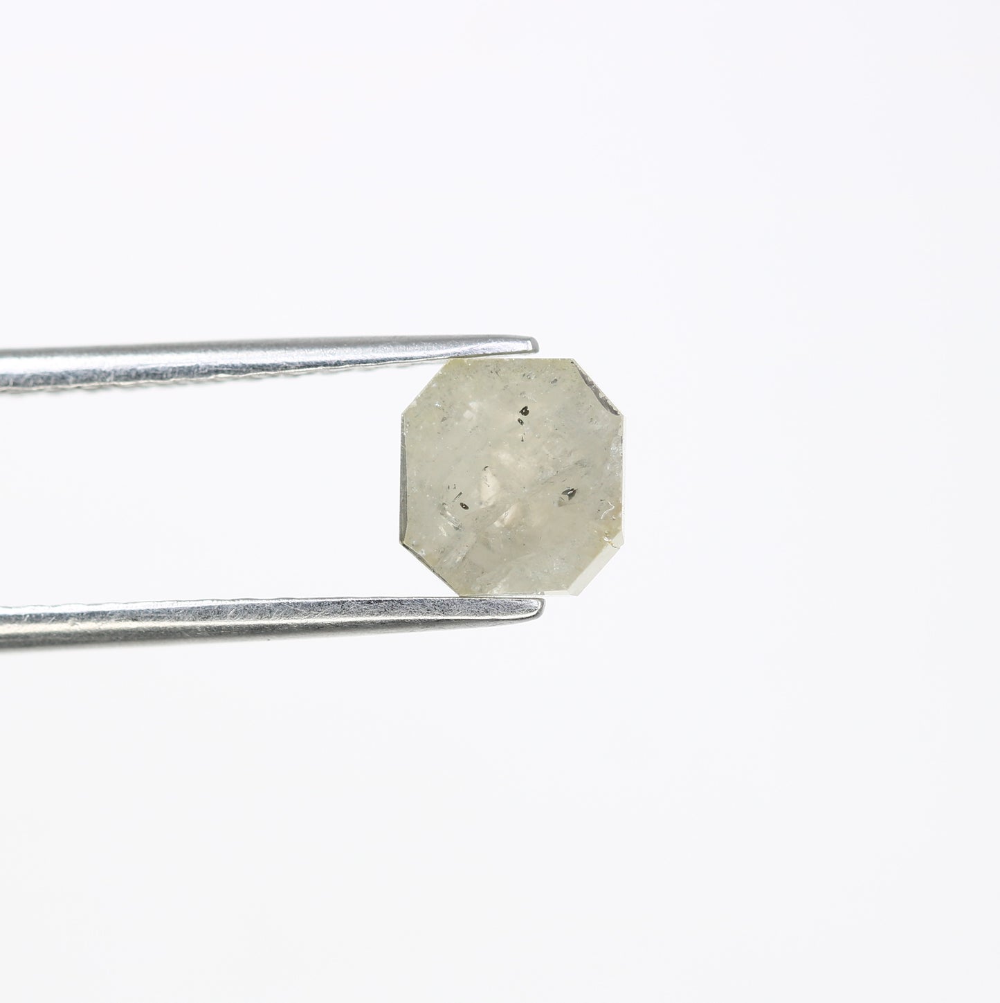 1.38 CT 6.70 MM Emerald Shape Grey Diamond For Diamond Jewelry - JayKrishna Diamond