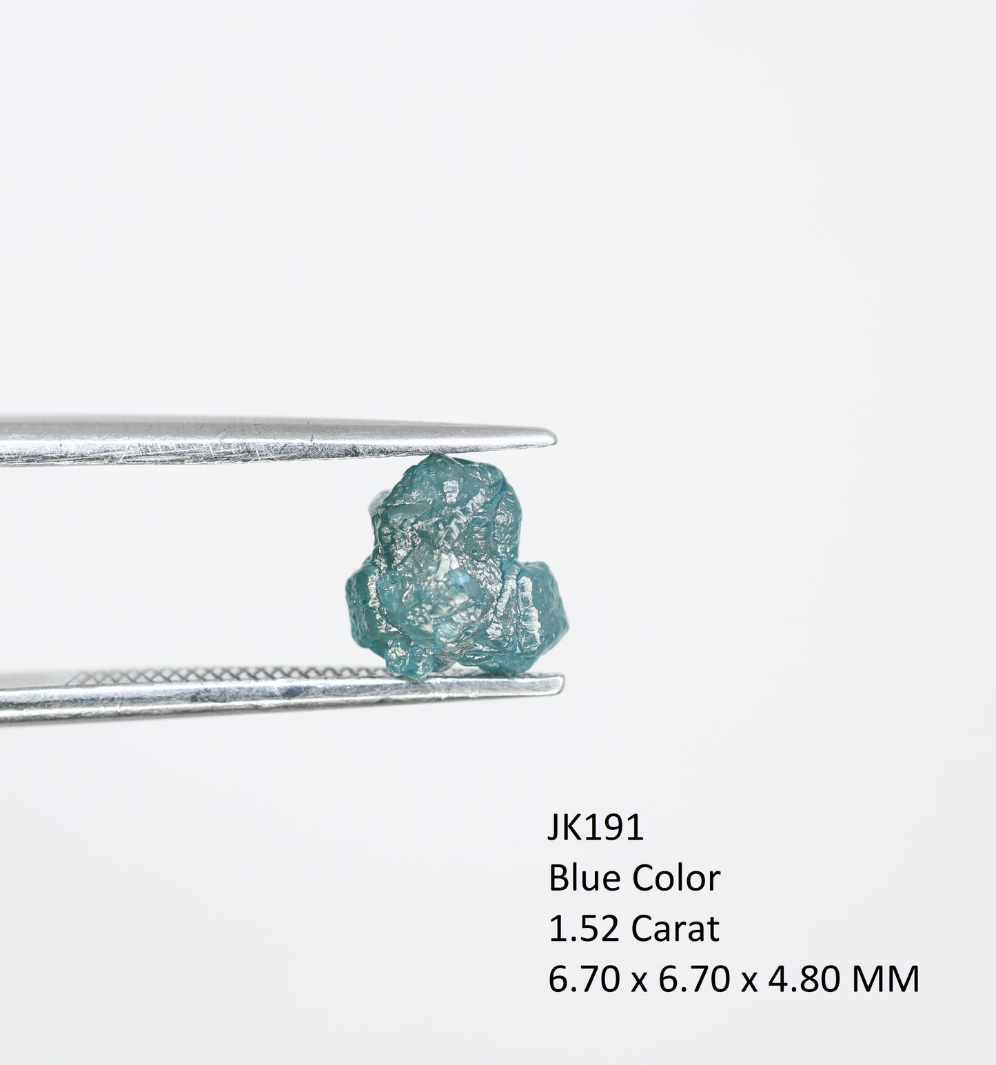 1.52 CT Uncut Rough Blue Diamond For Engagement Ring - JayKrishna Diamond