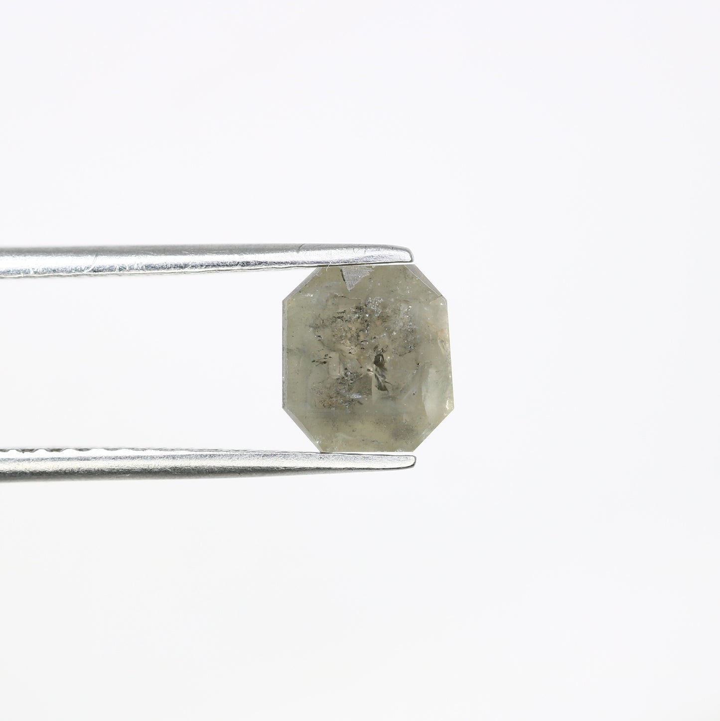 1.38 CT 7.10 MM Grey Emerald Shape Diamond For Diamond Jewelry - JayKrishna Diamond