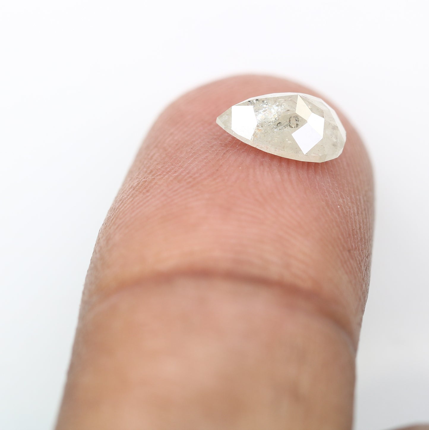 1.24 CT Pear Shape White Natural Diamond For Engagement Ring - JayKrishna Diamond