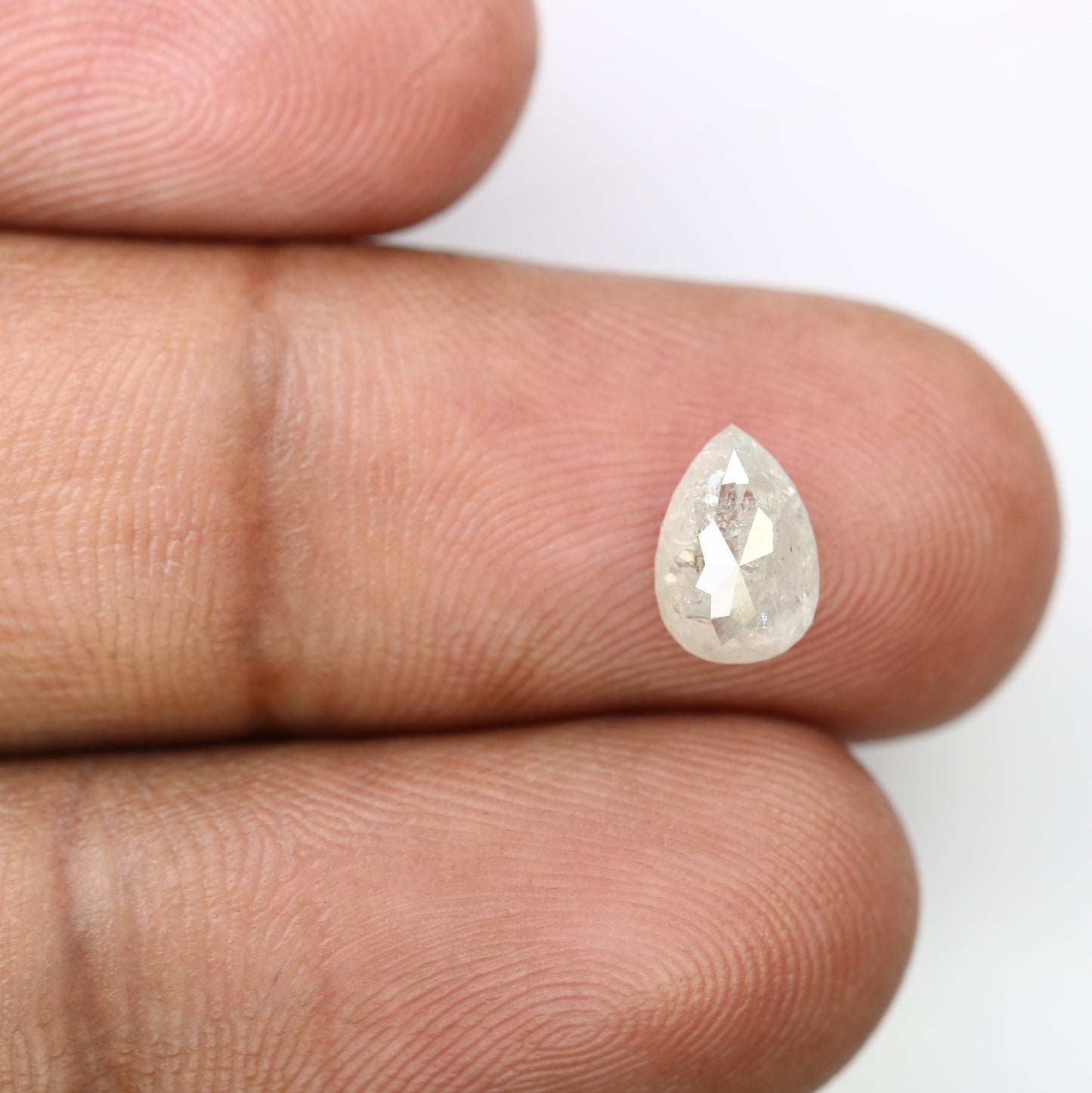 1.24 CT Pear Shape White Natural Diamond For Engagement Ring - JayKrishna Diamond