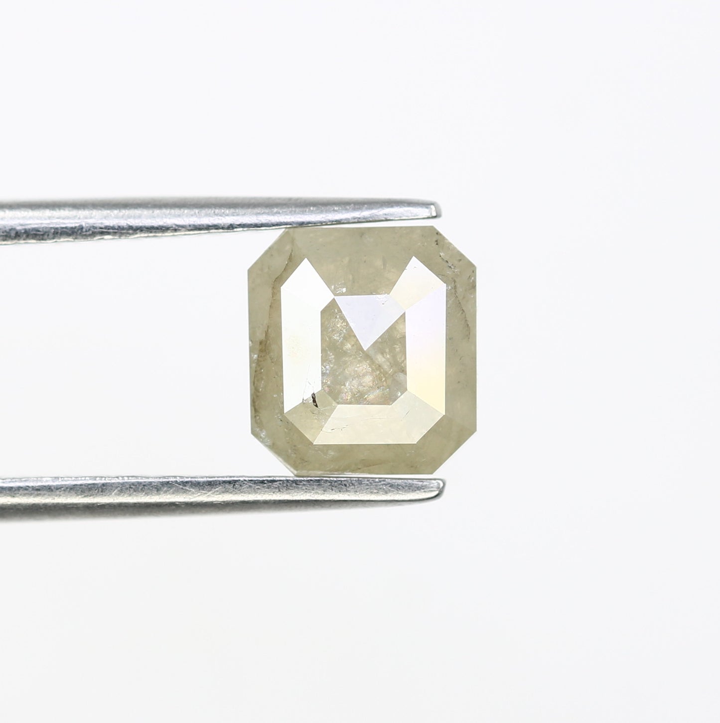 1.48 CT Grey Emerald Cut Natural Diamond For Diamond Jewelry - JayKrishna Diamond