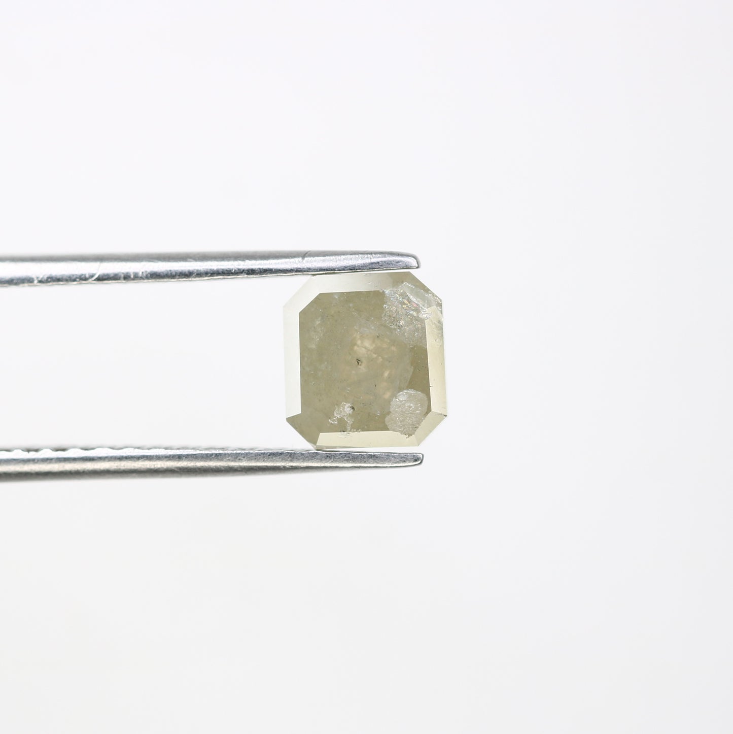 1.48 CT Grey Emerald Cut Natural Diamond For Diamond Jewelry - JayKrishna Diamond