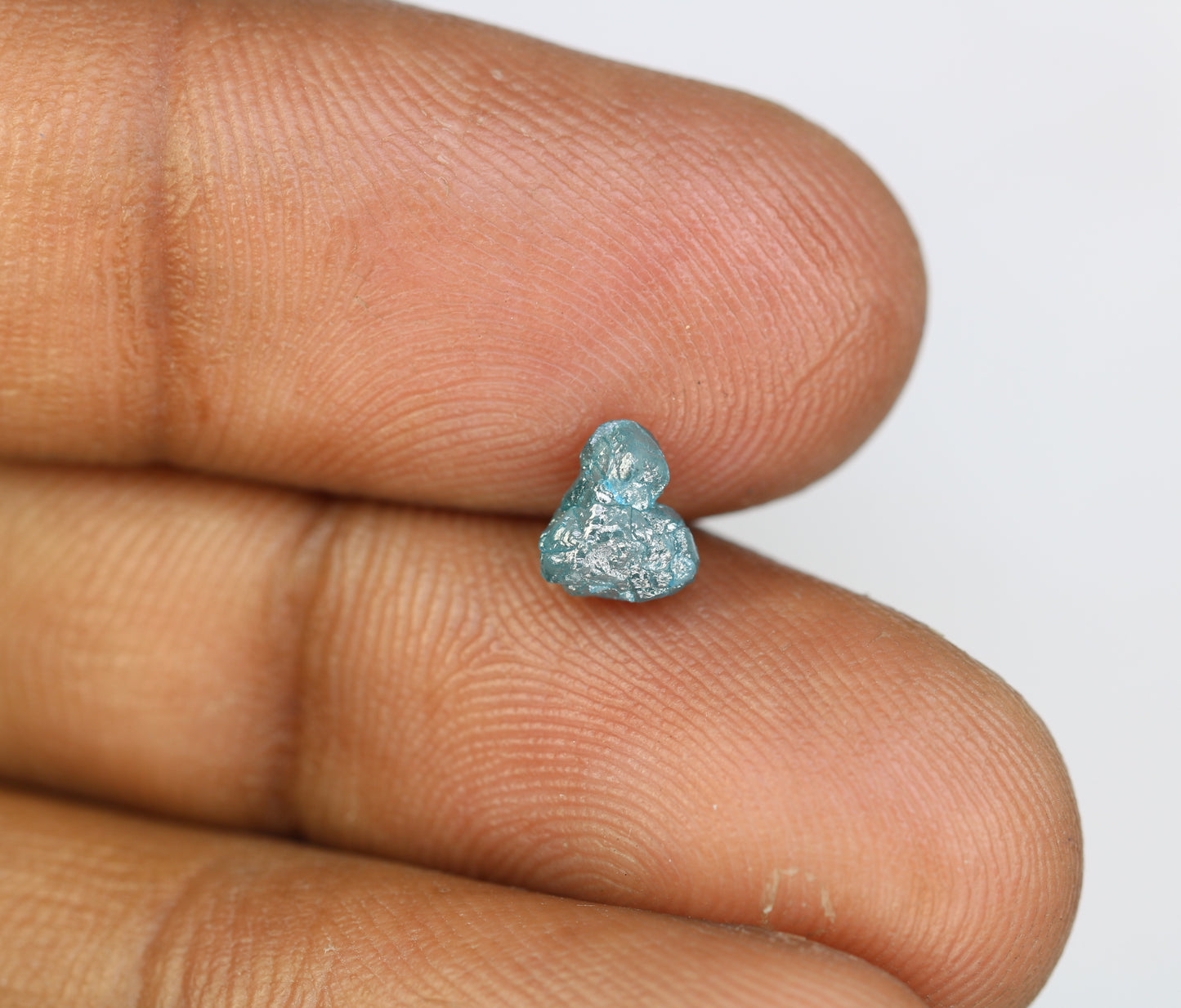 1.02 CT Irregular Cut Rough Blue Raw Diamond For Engagement Ring - JayKrishna Diamond