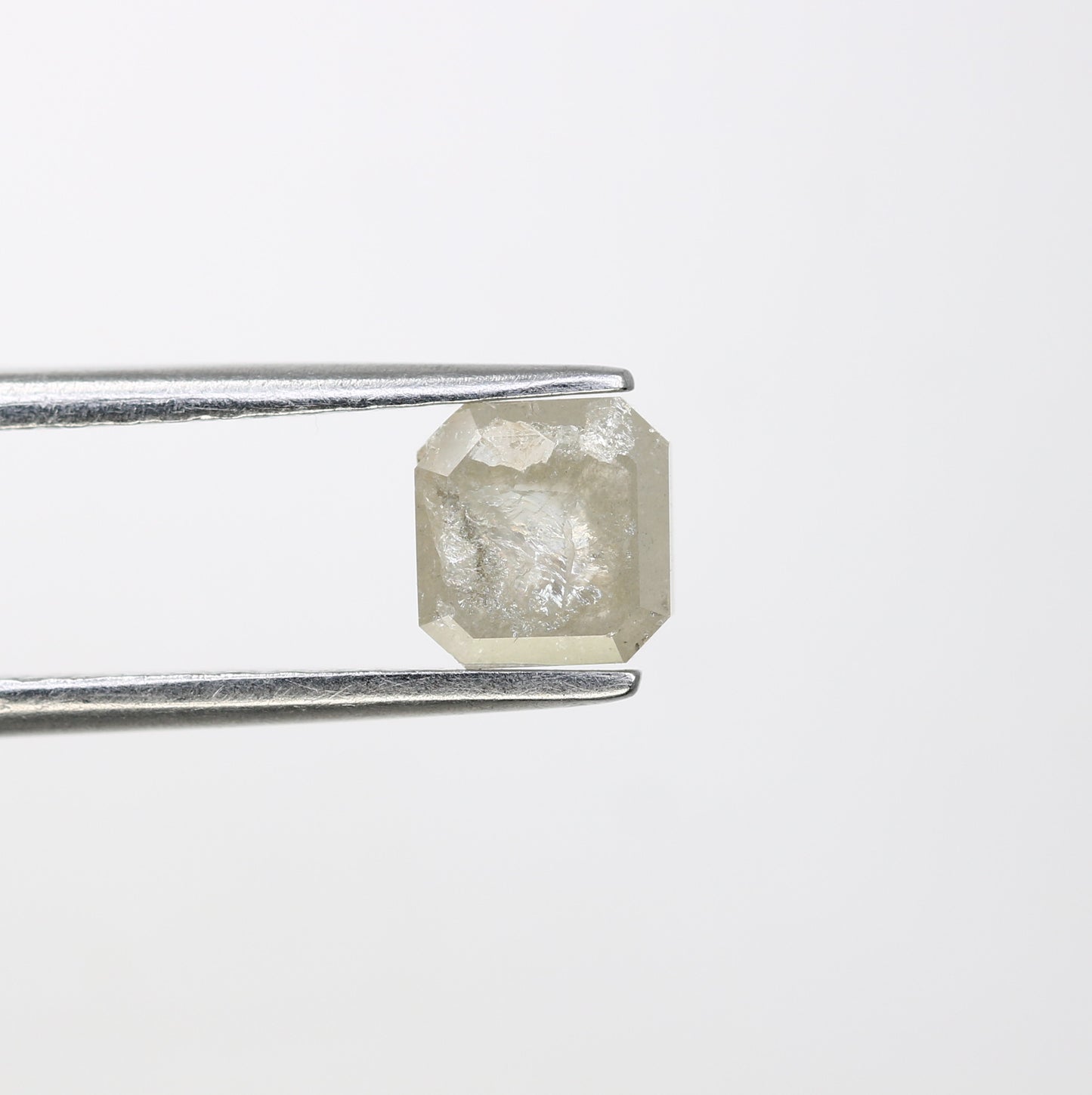 0.98 CT Loose Grey Emerald Cut Diamond For Engagement Ring - JayKrishna Diamond