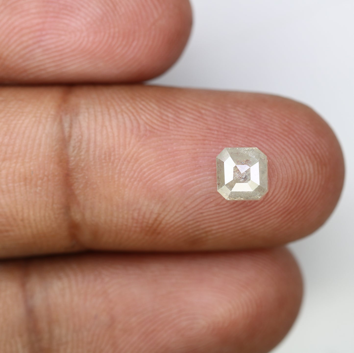 0.98 CT Loose Grey Emerald Cut Diamond For Engagement Ring - JayKrishna Diamond