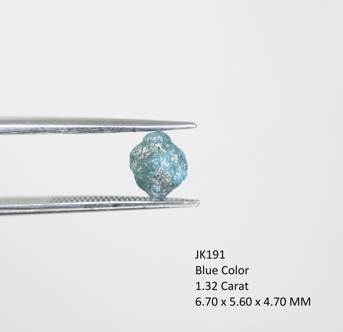 1.32 CT Raw Rough Blue Irregular Cut Diamond For Engagement Ring - JayKrishna Diamond