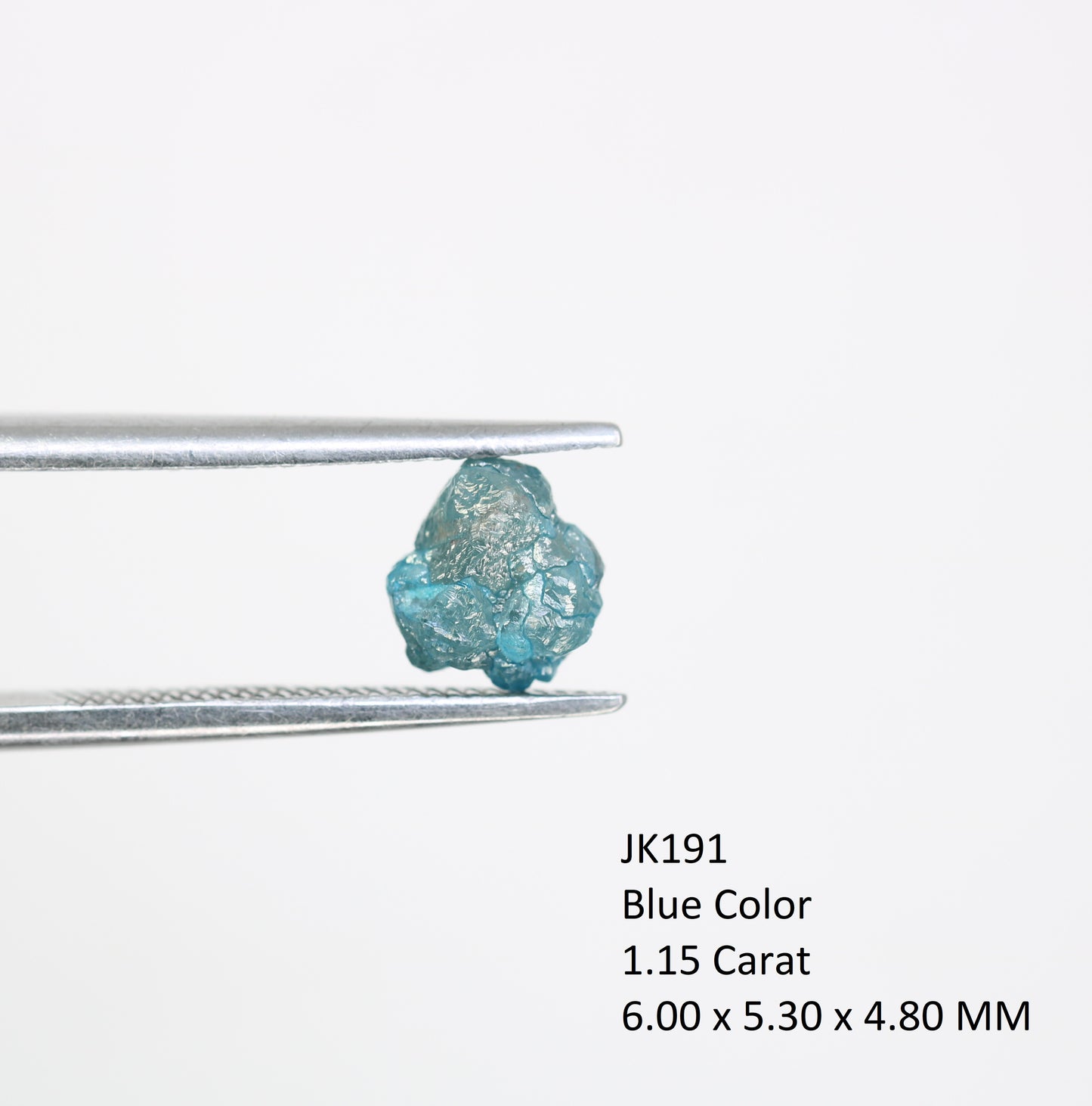 1.15 CT Raw Blue Rough Irregular Cut Diamond For Engagement Ring - JayKrishna Diamond