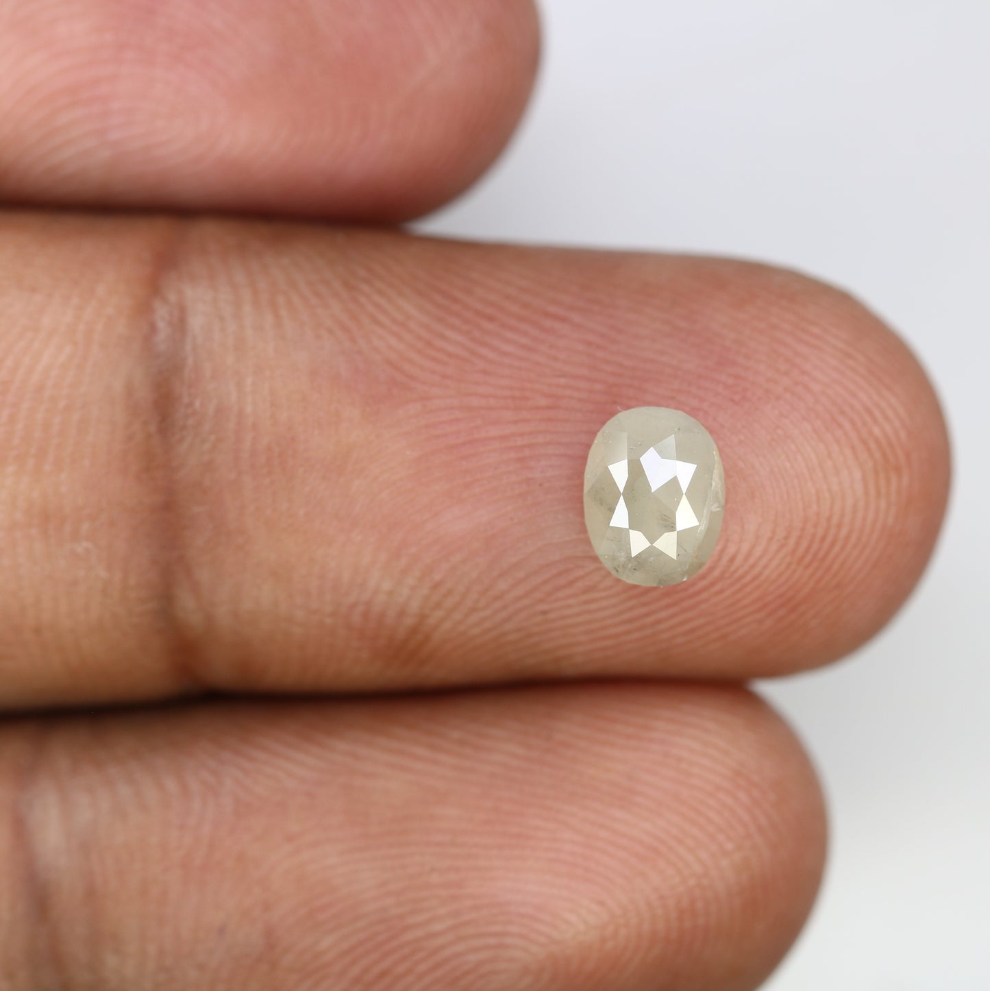 0.83 CT Oval Shape Grey Natural Diamond For Engagement Ring - JayKrishna Diamond