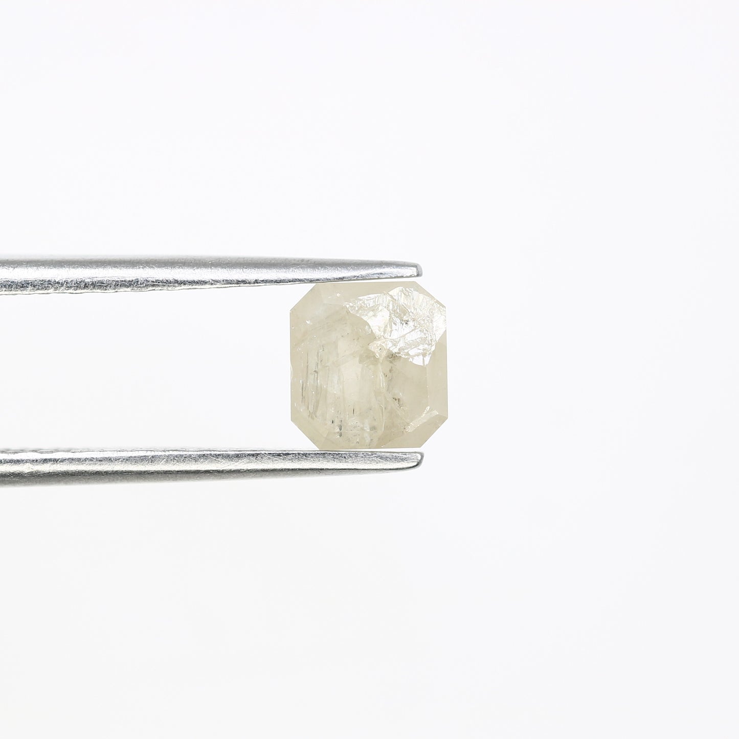 0.85 CT Emerald Cut Natural Grey Diamond For Engagement Ring - JayKrishna Diamond