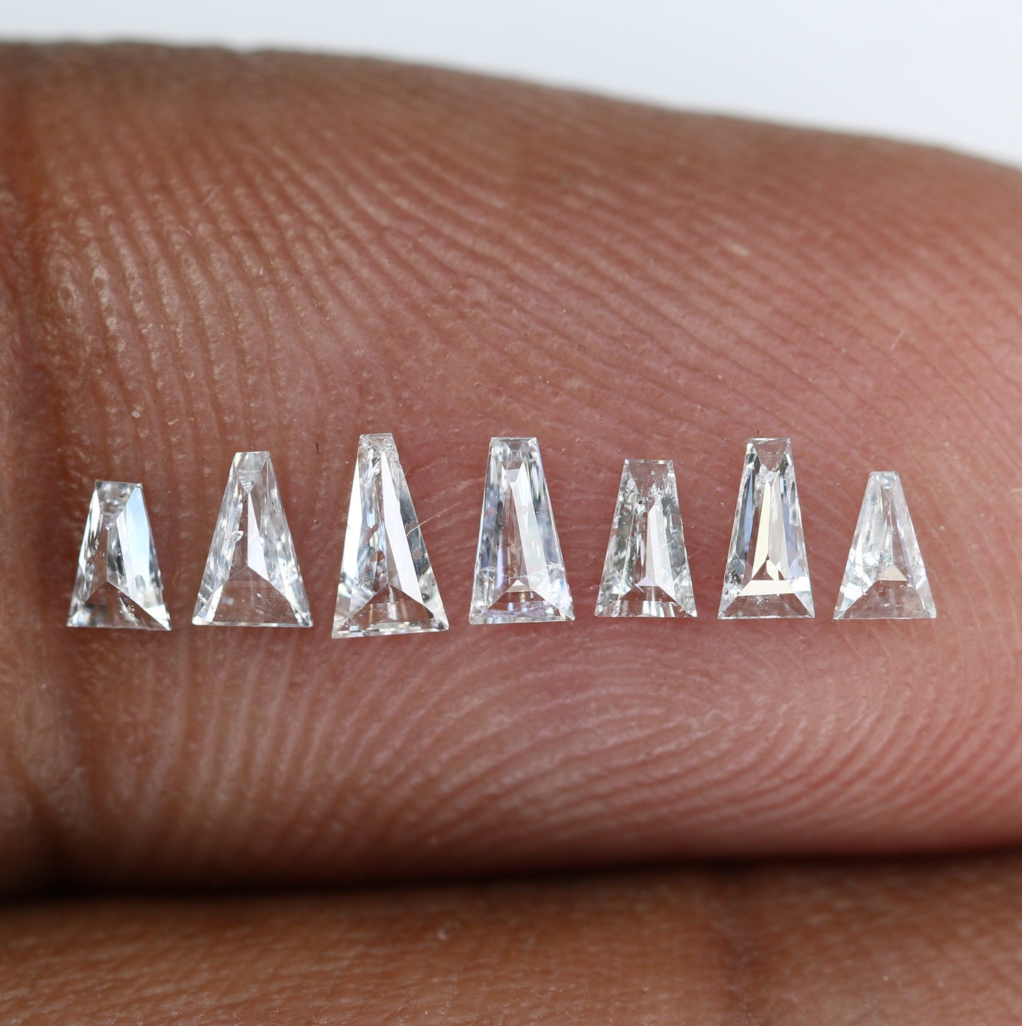 Unique 0.41 CT Tapered Cut Salt & Pepper Diamond | Perfect for Engagement Rings - JayKrishna Diamond