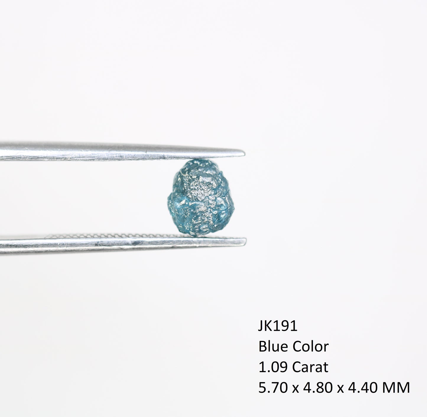 1.09 CT Uncut Rough Blue Diamond For Engagement Ring - JayKrishna Diamond