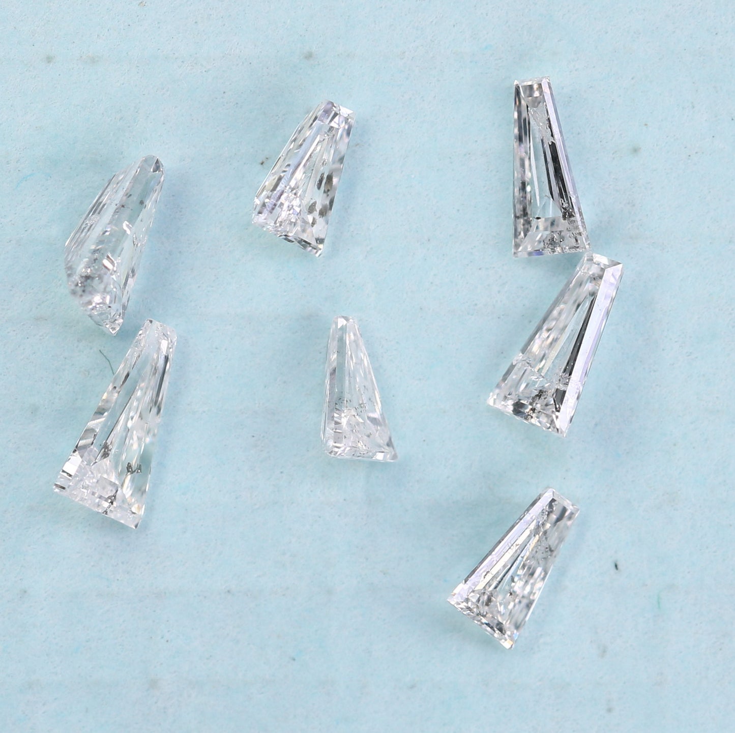 Unique 0.41 CT Tapered Cut Salt & Pepper Diamond | Perfect for Engagement Rings - JayKrishna Diamond